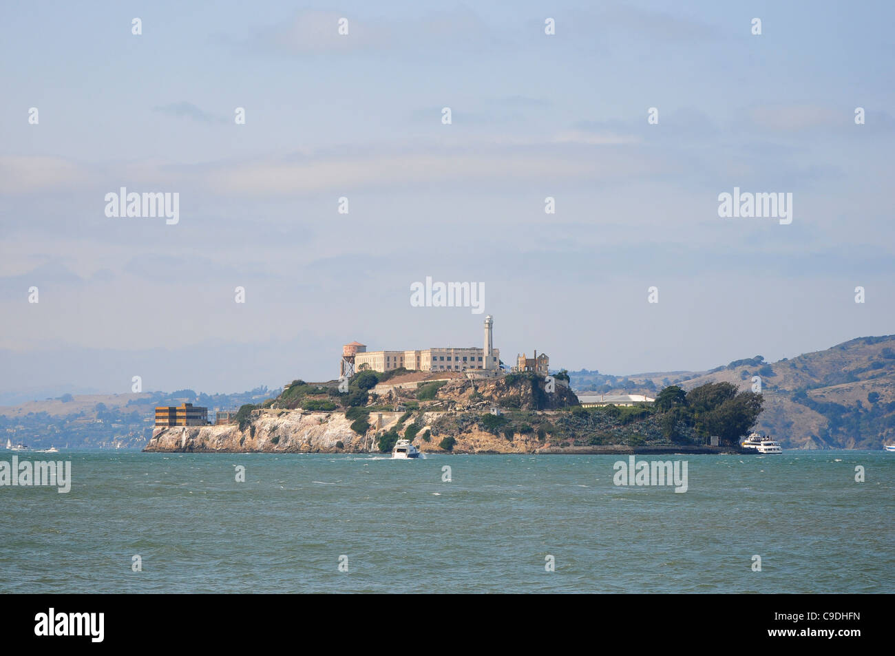 Isola di Alcatraz a San Francisco, Stati Uniti d'America Foto Stock