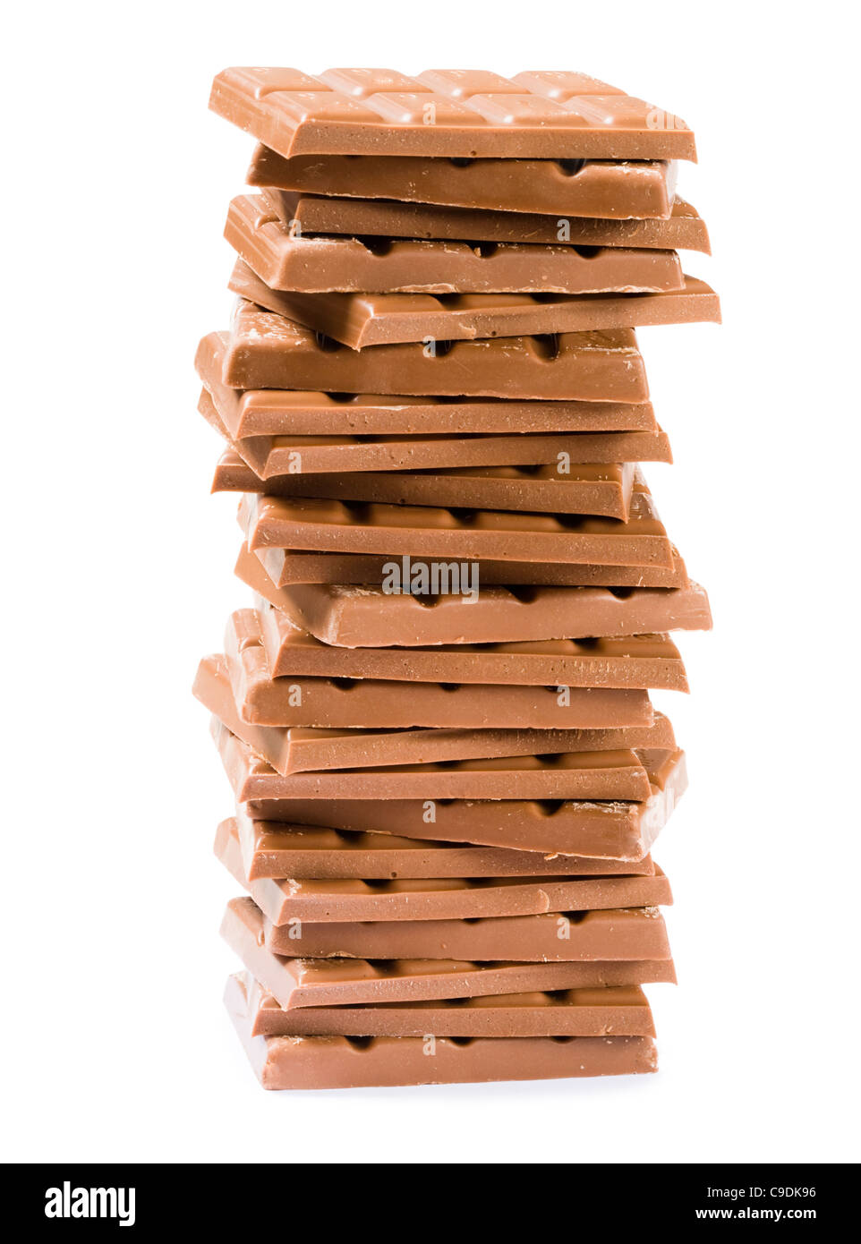 Pila di cioccolato. Foto Stock