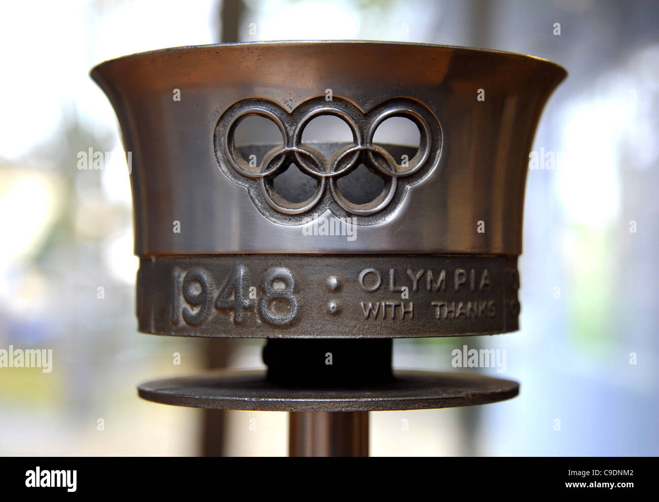Torcia olimpica, 1948 torcia olimpica Foto Stock