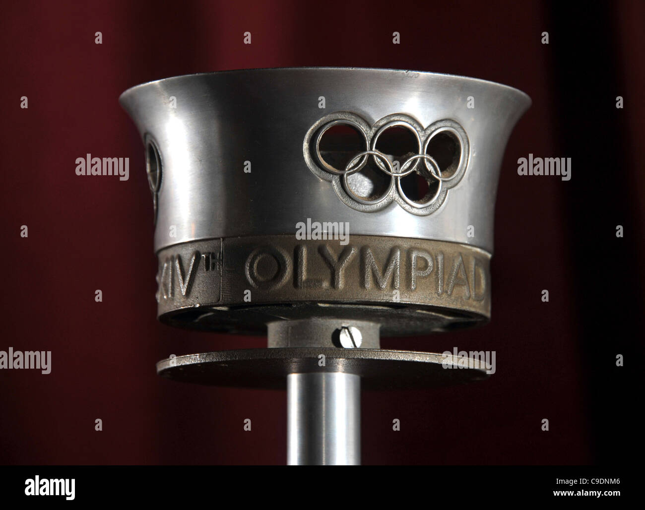 Torcia olimpica, 1948 torcia olimpica Foto Stock