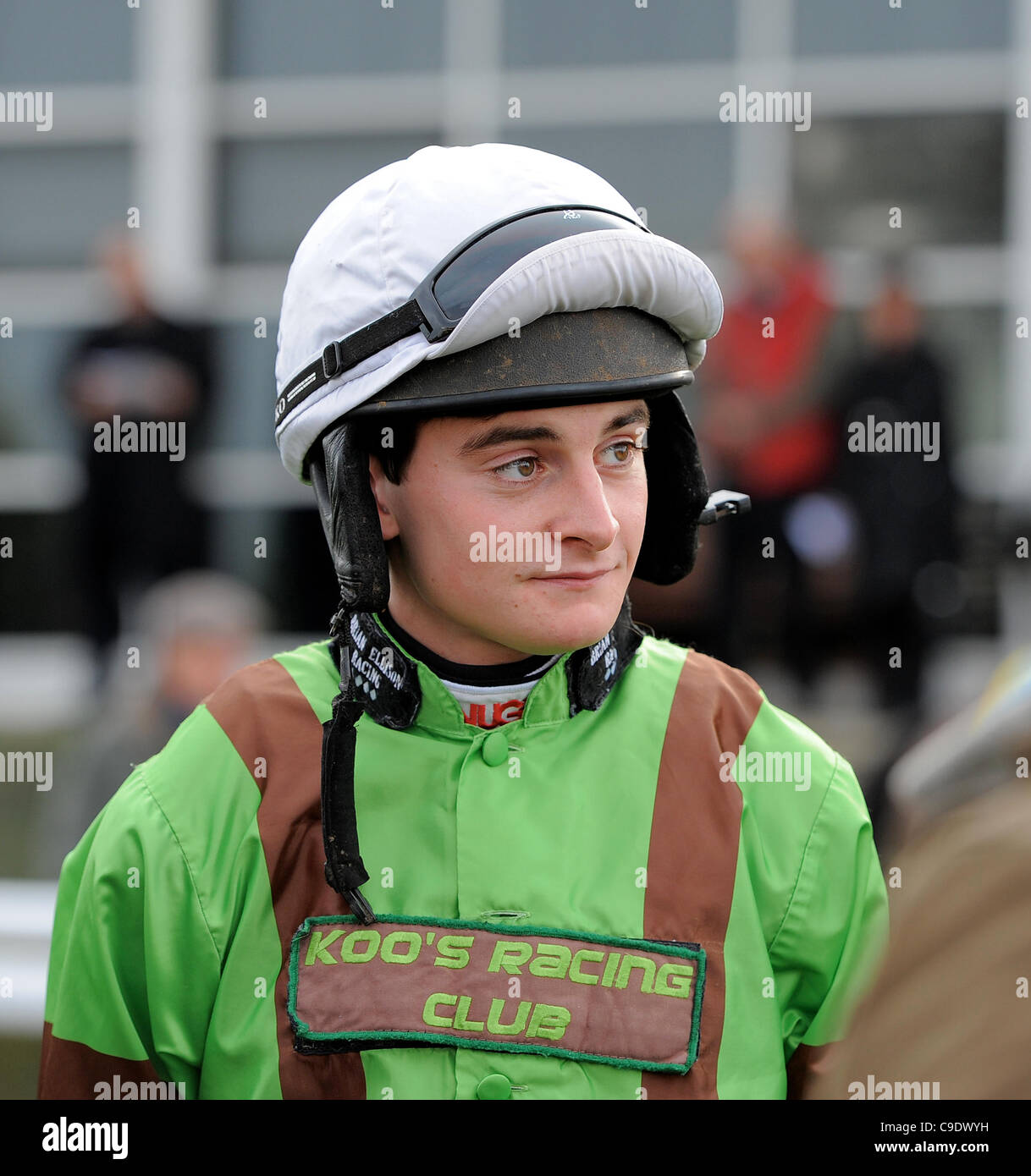 HENRY BROOKE JOCKEY WETHERBY RACECOURSE WETHERBY INGHILTERRA 23 Novembre 2011 Foto Stock