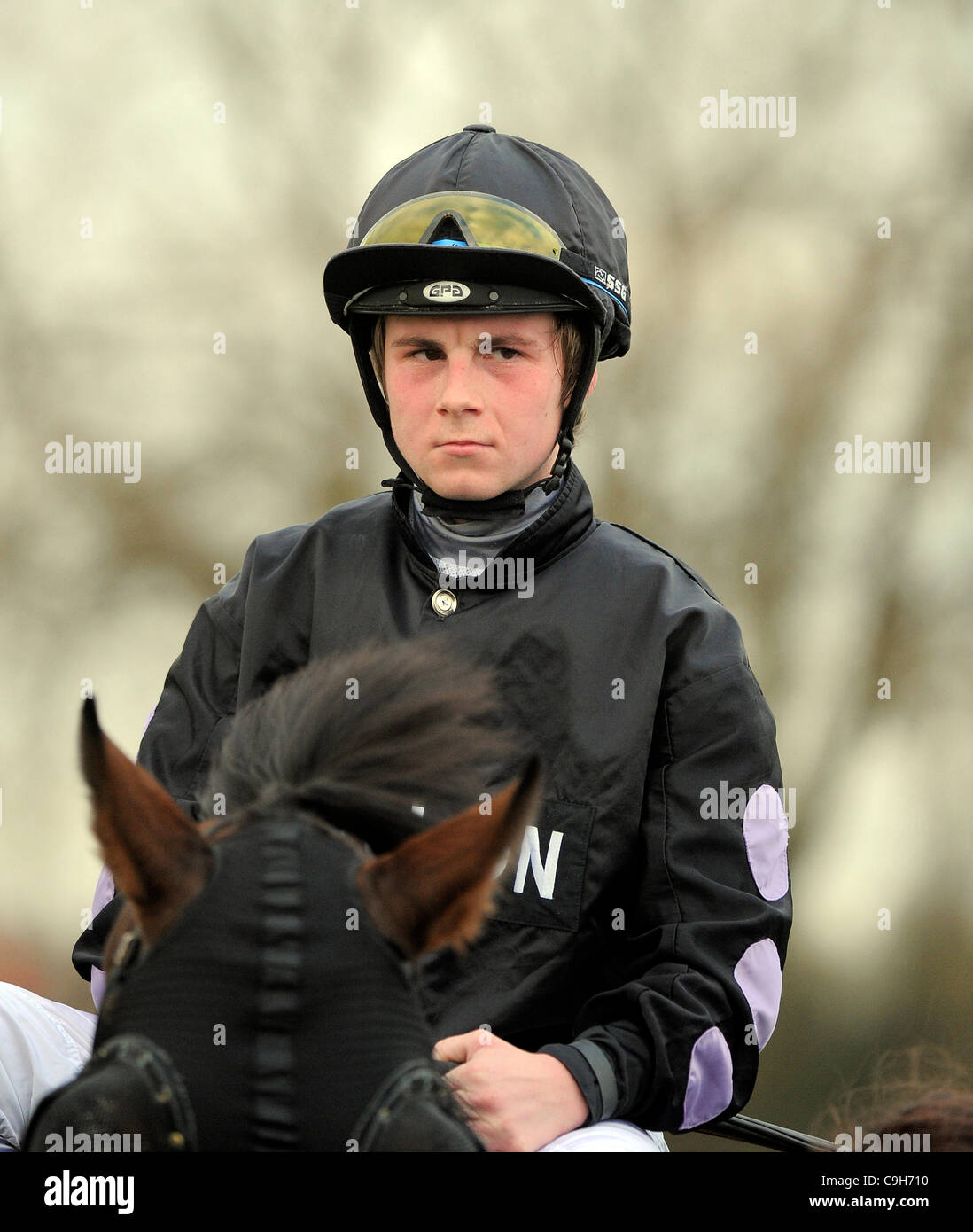 DANNY BROCK JOCKEY SOUTHWELL RACECOURSE SOUTHWELL INGHILTERRA 22 Dicembre 2011 Foto Stock