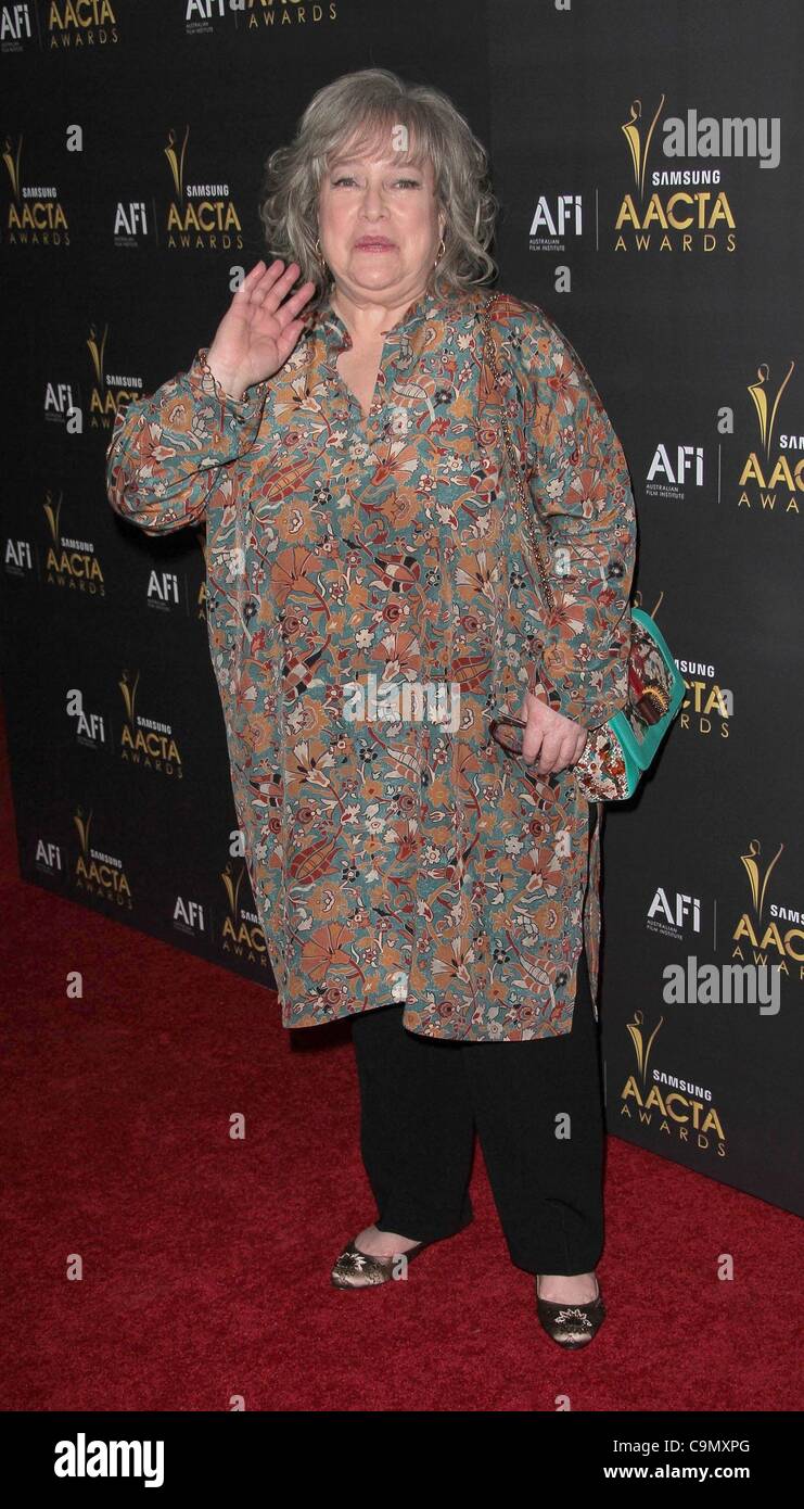 Jan 27, 2012 - Los Angeles, California, Stati Uniti d'America - attrice Kathy Bates al AACTA International Awards tenutosi presso la Soho House. (Credito Immagine: © Jeff Frank/ZUMAPRESS.com) Foto Stock