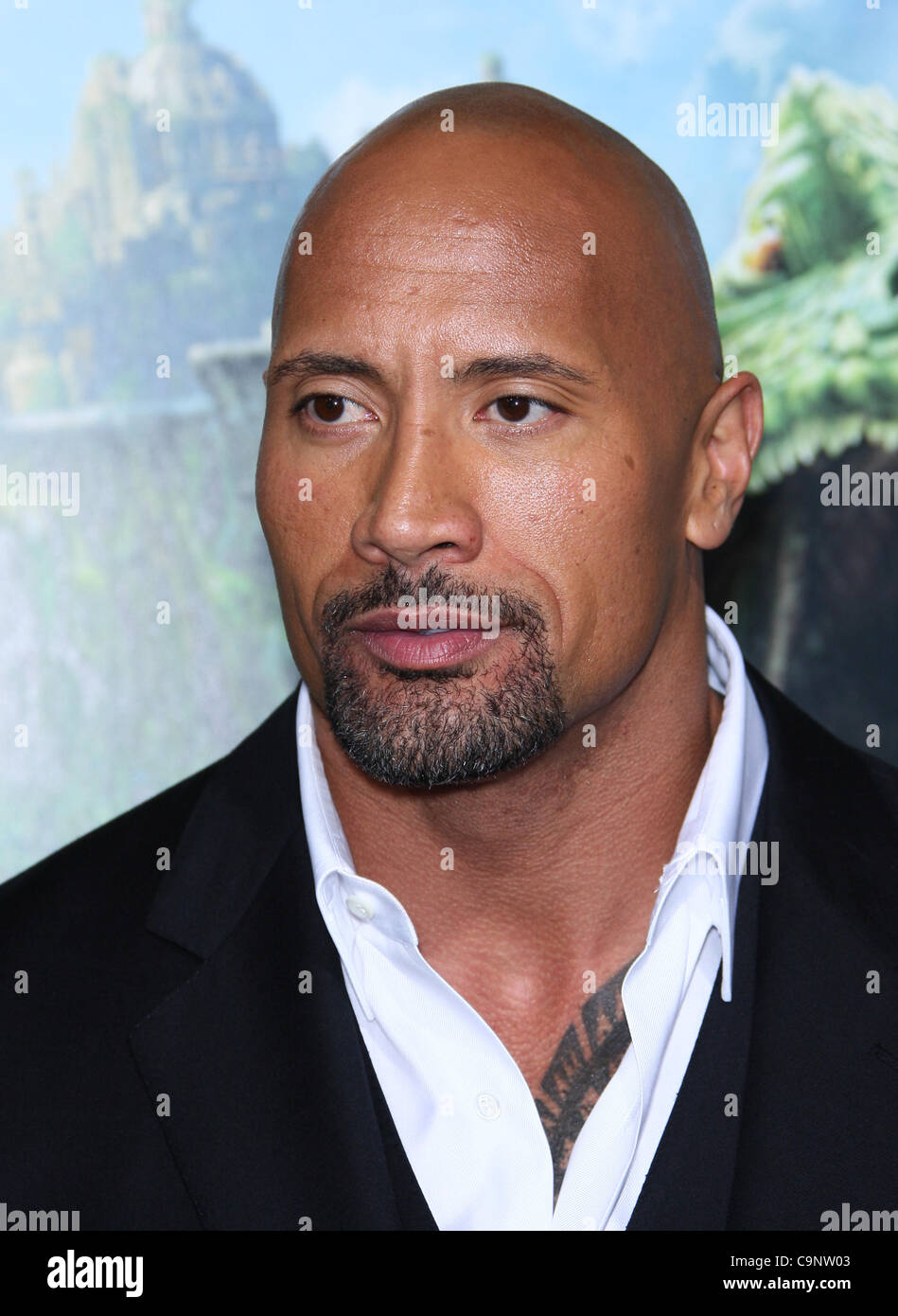 DWAYNE Johnson alias The Rock viaggio 2 l'isola misteriosa. LOS ANGELES PREMIERE HOLLYWOOD Los Angeles California USA 02 feb. Foto Stock