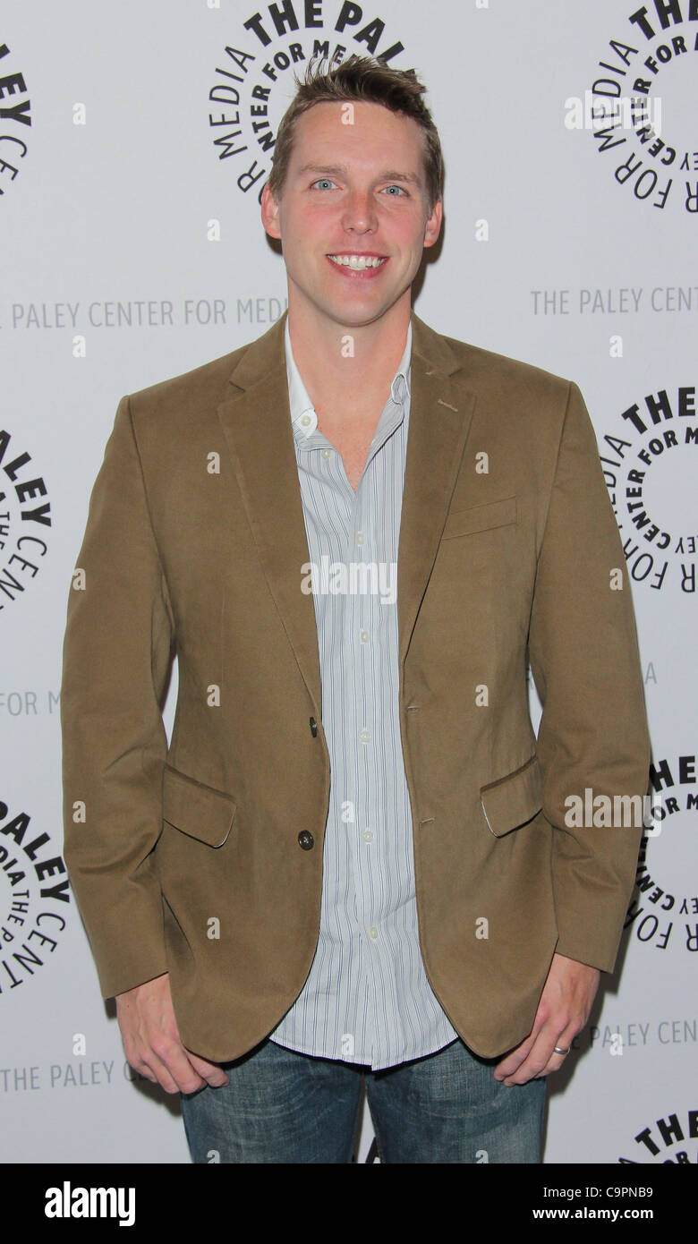 8 gennaio 2010 - Los Angeles, California, Stati Uniti - Kevin Biegel.Il Paley Centre for Media presenta Premiere Screening e Pannello di ''Cougar Town'" tenutasi presso il Paley Center,Beverly Hills,CA. Feb 8 - 2012.(Immagine di credito: Â© TLeopold/Globe foto/ZUMAPRESS.com) Foto Stock