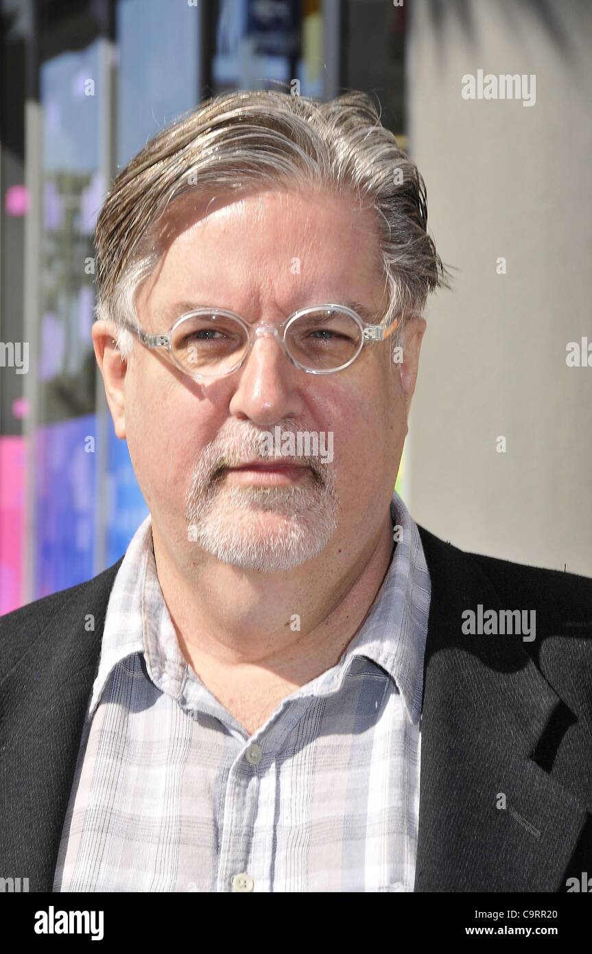 Matt Groening presso la cerimonia di induzione per la stella sulla Hollywood Walk of Fame per Matt Groening, Hollywood Boulevard, Los Angeles, CA, il 14 febbraio 2012. Foto Da: Michael Germana/Everett Collection Foto Stock