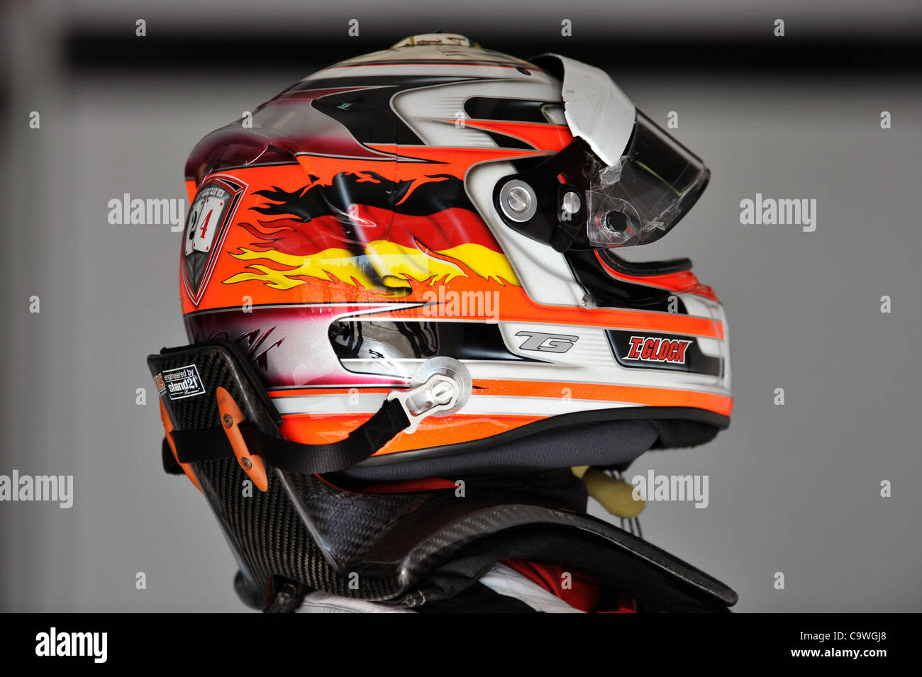 Timo Glock (GER), Virgin Marussia durante la Formula Uno le sessioni di test sul Circuito di Catalunya, Spagna Foto Stock