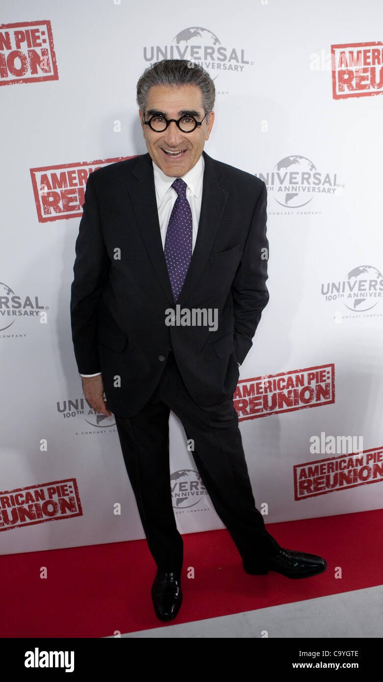 Eugene Levy presso l'Australian premiere di American Pie : Reunion, Melbourne, 7 marzo 2012. Foto Stock