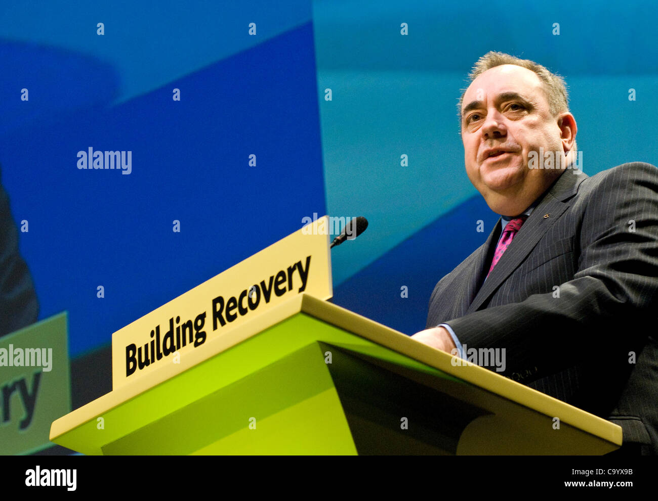 Glasgow, Regno Unito. 10 mar 2012. Alex Salmond, Scottish Primo ministro rivolge la SNP conferenza di primavera, che ha avuto luogo a Glasgow il SECC. Immagine: Wullie Marr/ Alamy Foto Stock