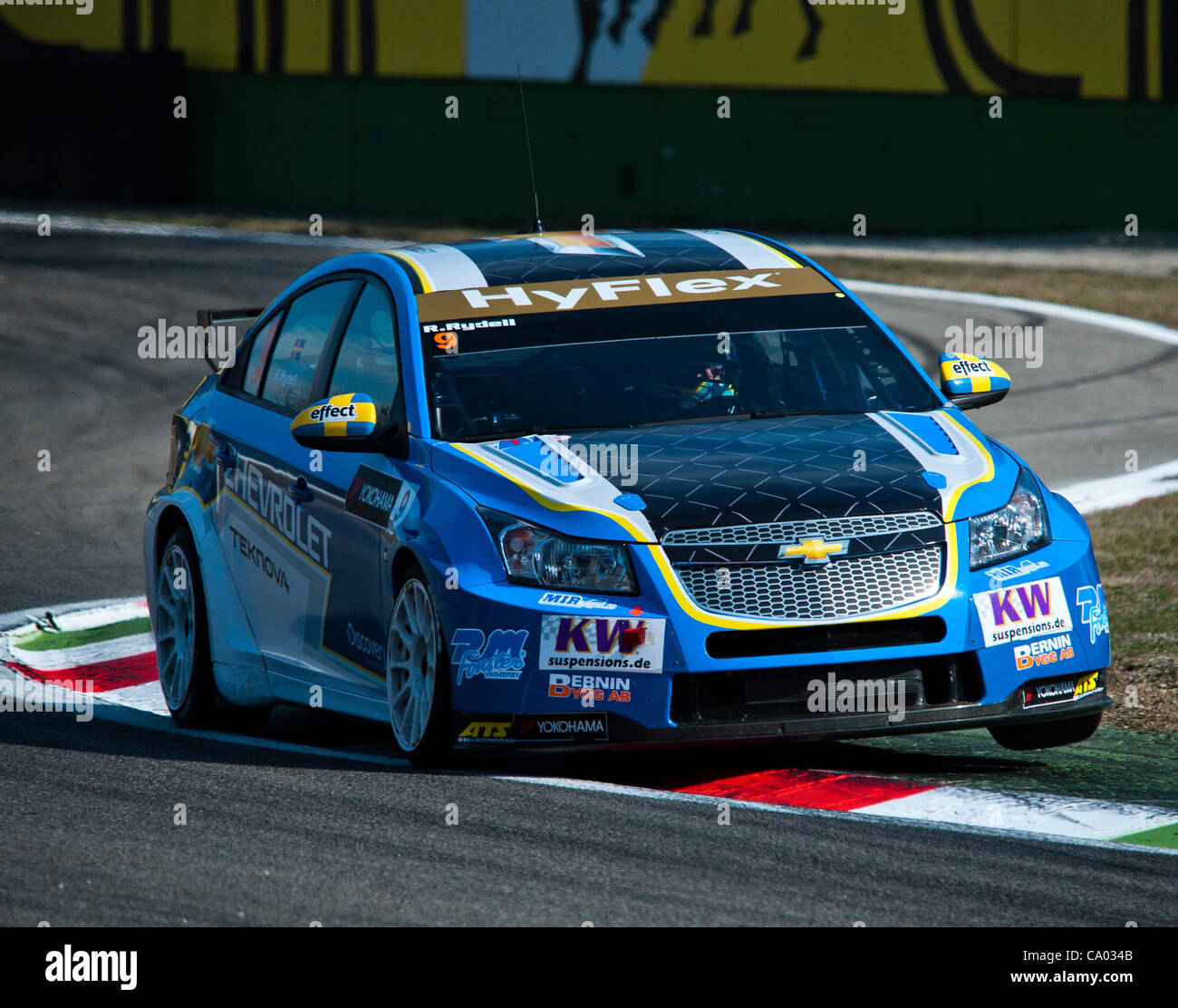 WTCC 2012 Gara 1 Monza 11 Marzo 2012 driver svedese Rickard Rydell Chevrolet Cruze Foto Stock