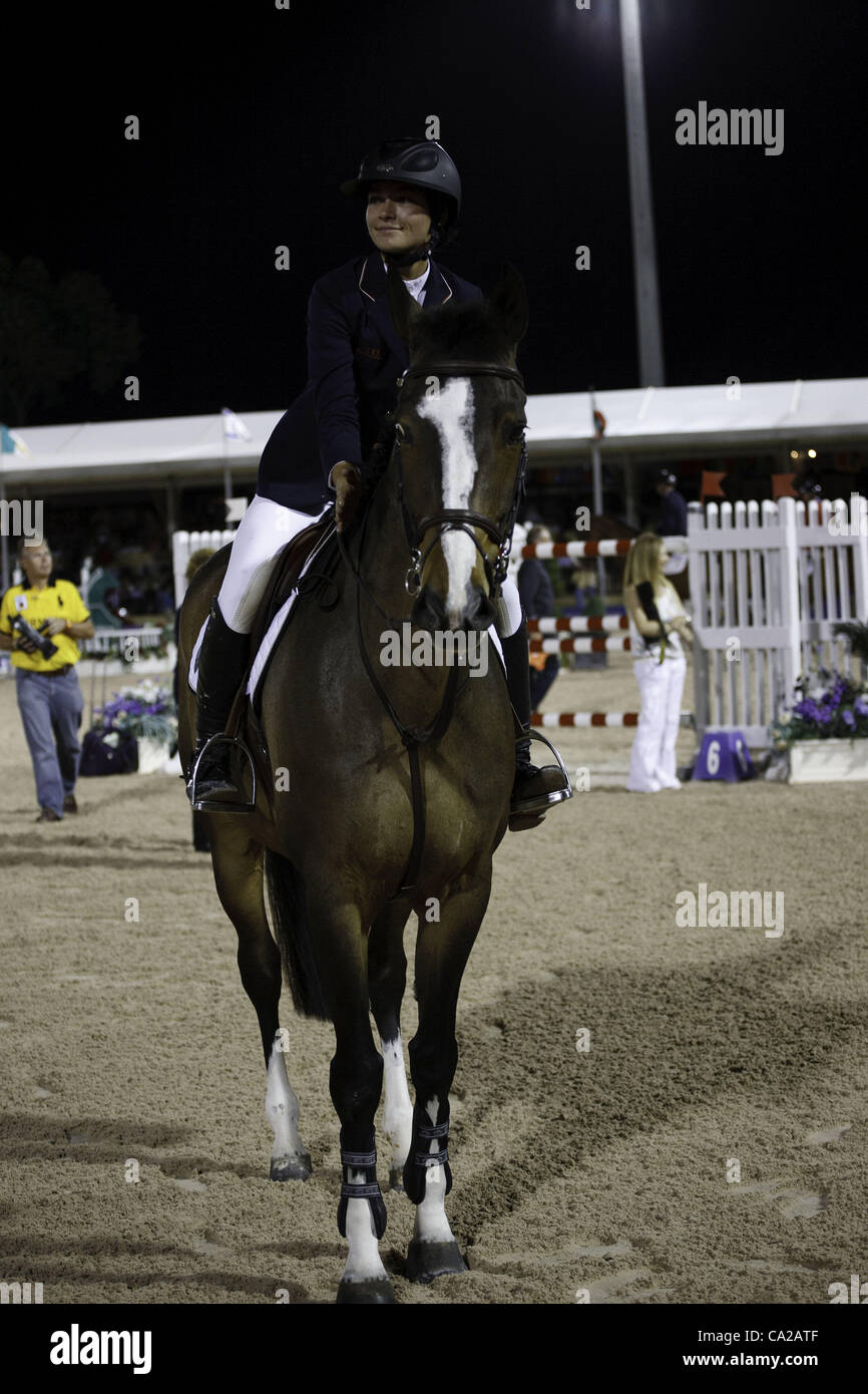 Marzo 24, 2012 - Wellington, Florida, Stati Uniti - Reed Kessler dopo tieing per il primo posto nelle prove olimpiche, prova USEF #4, USEF prove Wellington Florida. 3-24-2012. Foto di Arron Haggart/Eclipse Sportswire (credito Immagine: © Arron Haggart/ Haggart Fotografia Spiaggia/eclipse/ZUMAPRESS.com) Foto Stock