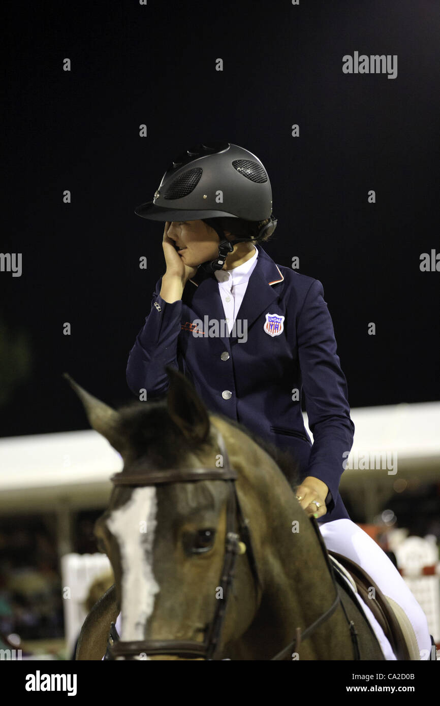 Marzo 24, 2012 - Wellington, Florida, Stati Uniti - Reed Kessler dopo tieing per il primo posto al USEF Prove, Prova USEF #4, USEF prove Wellington Florida. 3-24-2012. Foto di Arron Haggart/Eclipse Sportswire (credito Immagine: © Arron Haggart/ Haggart Fotografia Spiaggia/eclipse/ZUMAPRESS.com) Foto Stock