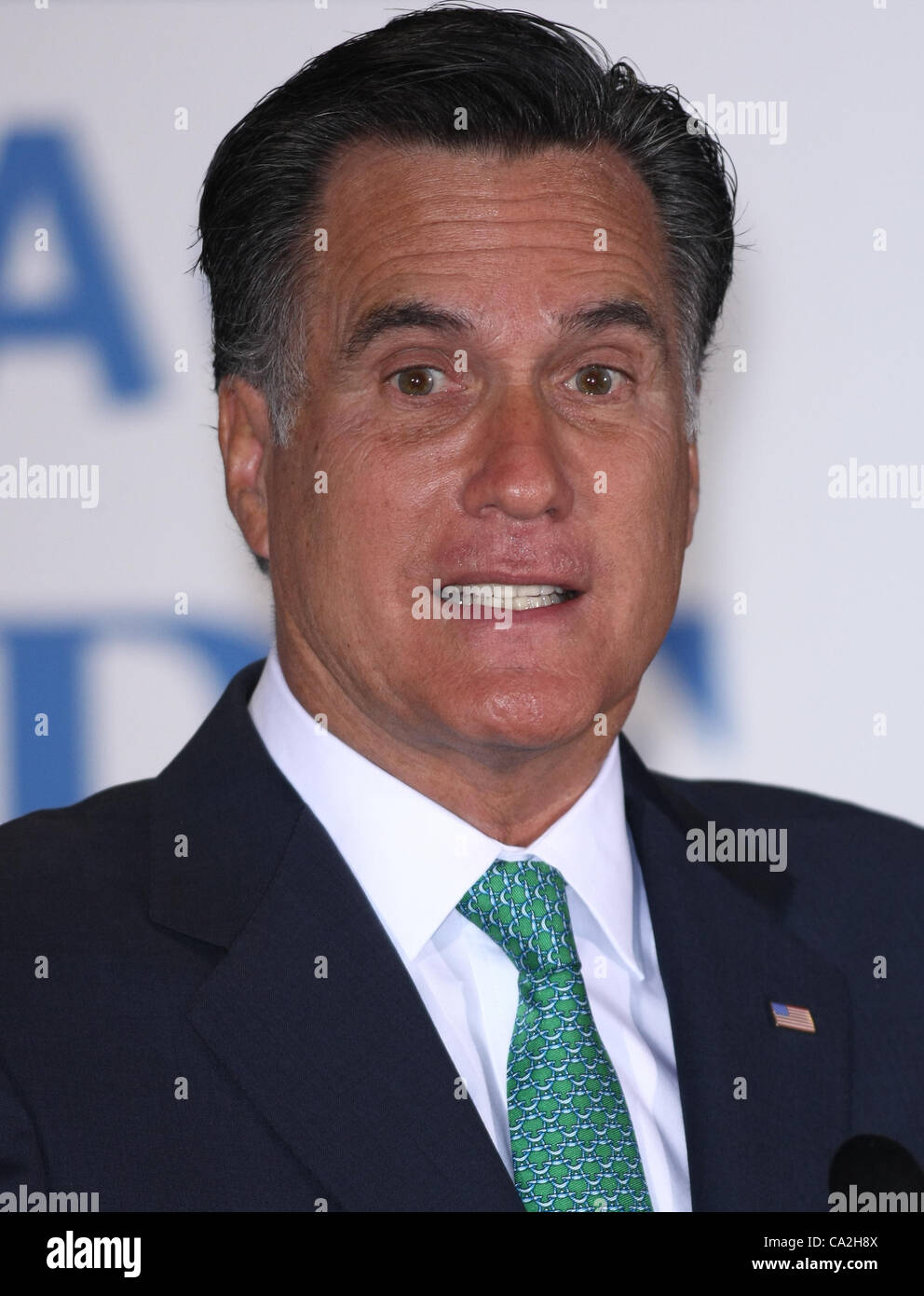 MITT ROMNEY Mitt Romney evento campagna SAN DEIGO CALIFORNIA USA 26 Marzo 2012 Foto Stock