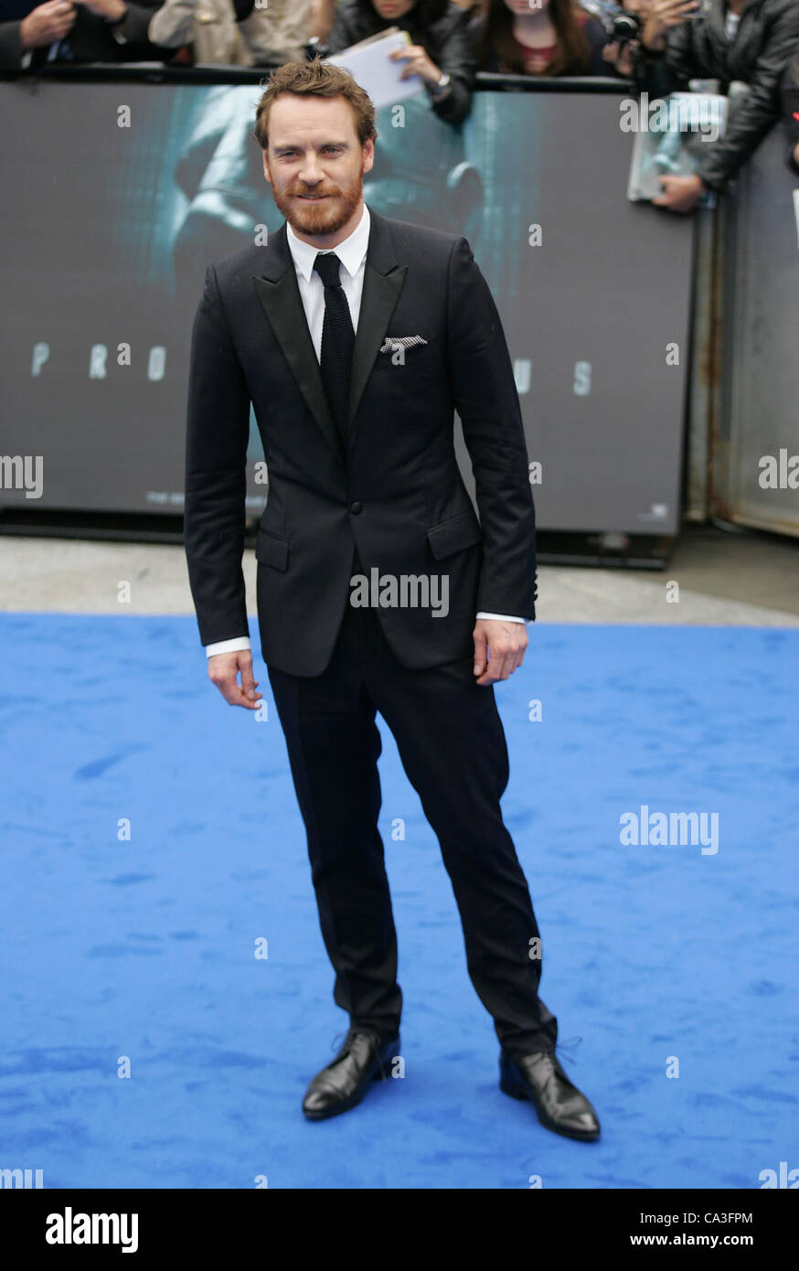 Londra, UK, 31/05/2012: Michael Fassbender assiste il Prometeo - UK film premiere all'Empire Leicester Square Foto Stock