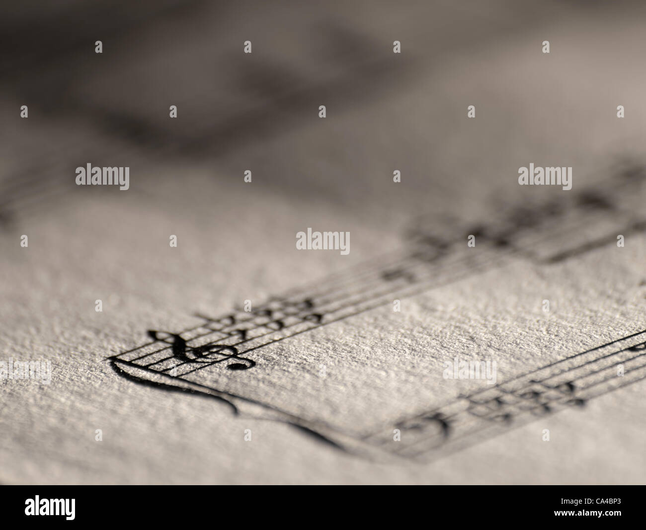 Chiave di Violino closeup,closeup, per la musica,melody temi Foto Stock