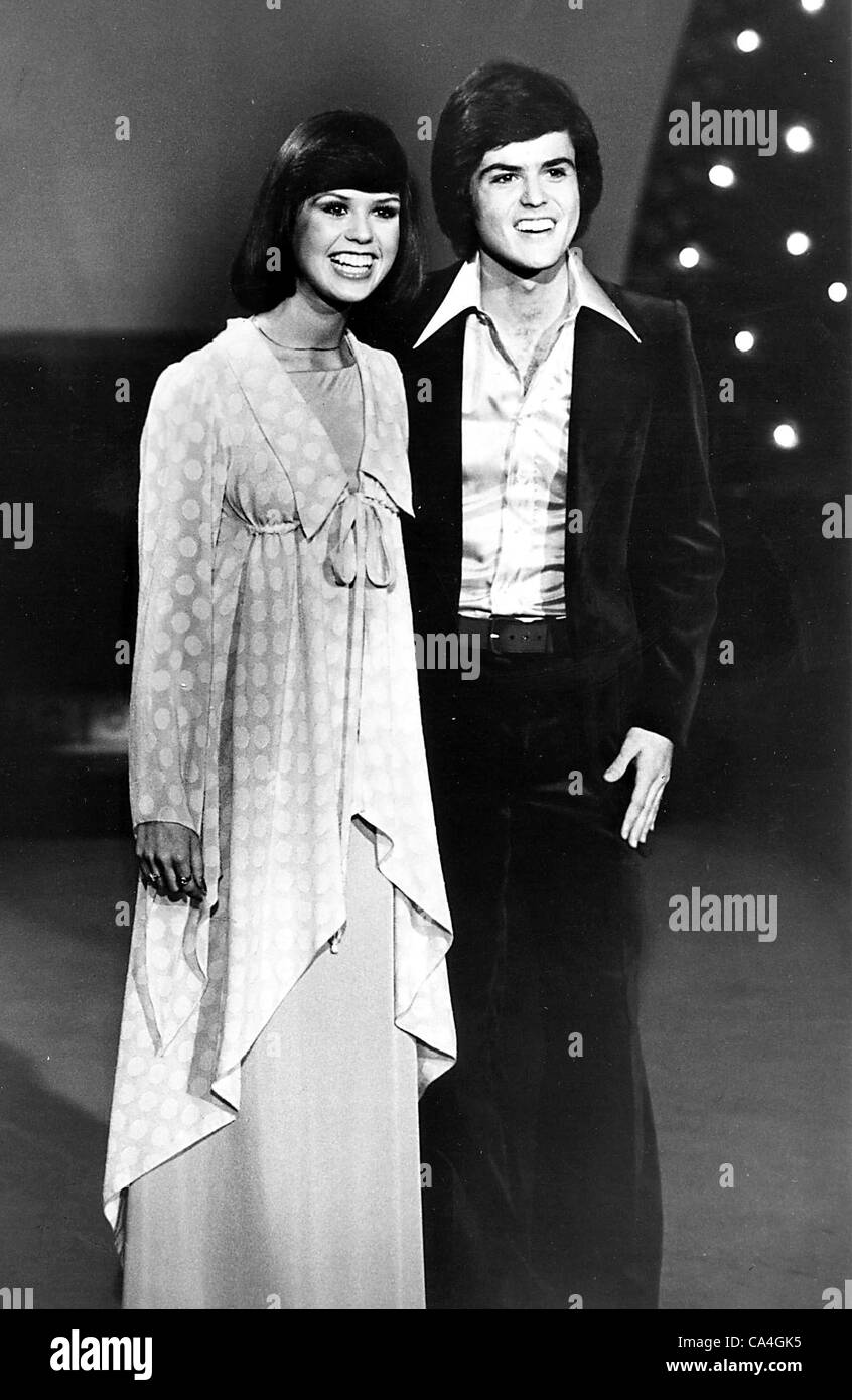 Donny e Marie Osmond. marieosmondretro(Immagine di credito: Â© Globe foto/ZUMAPRESS.com) Foto Stock