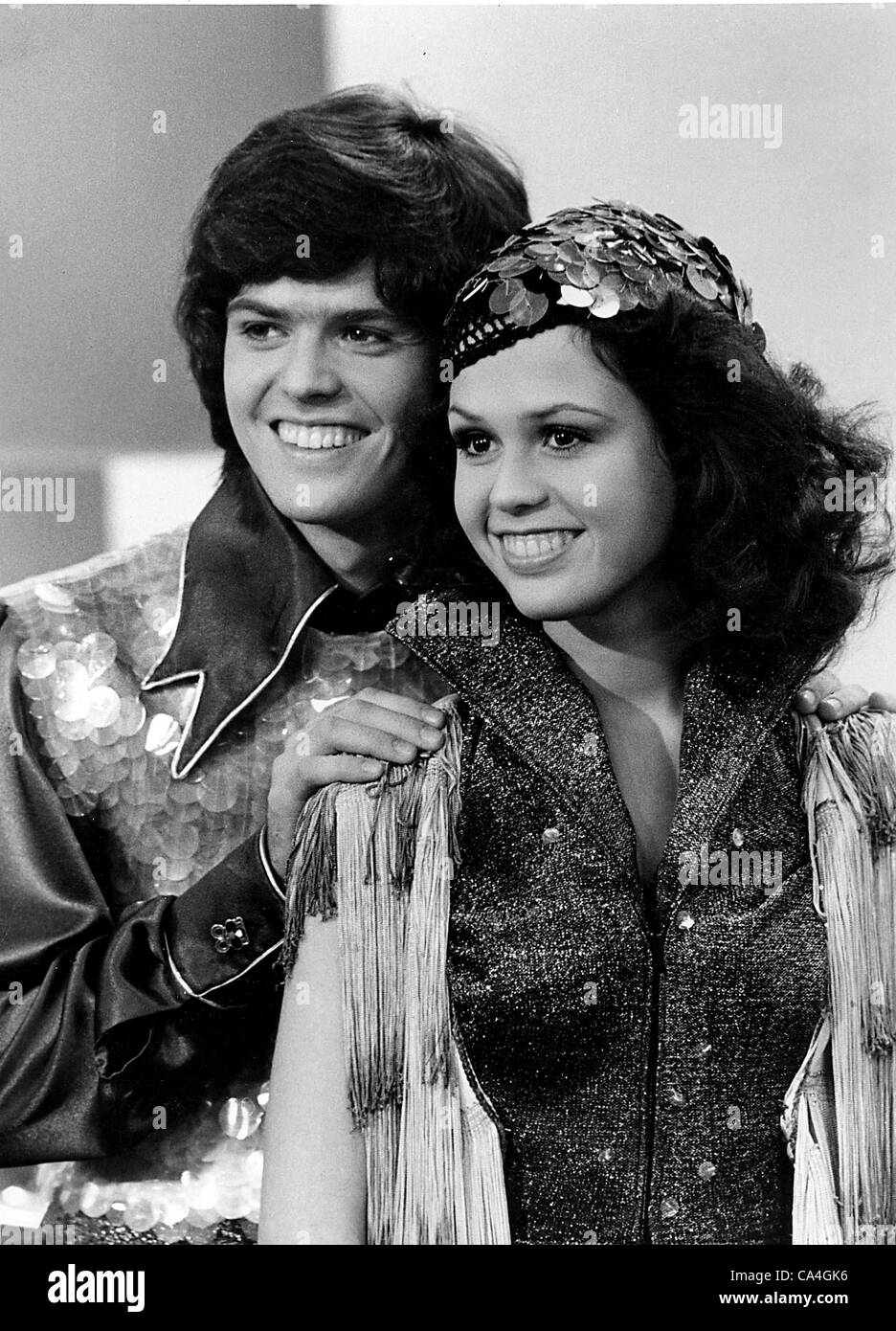 Donny e Marie Osmond. marieosmondretro(Immagine di credito: Â© Globe foto/ZUMAPRESS.com) Foto Stock