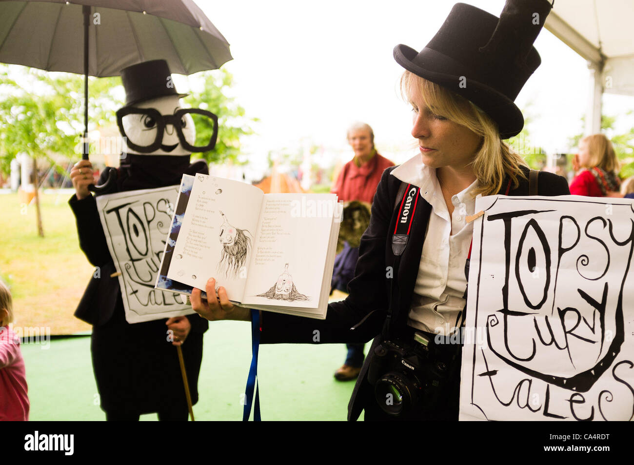 Il Telegraph Hay Festival, ora che lo celebra il venticinquesimo anno 7 Giugno 2012 Foto Stock