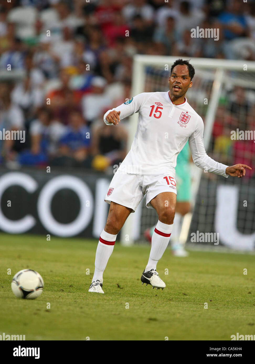 JOLEON LESCOTT FRANCIA V INGHILTERRA EURO 2012 DONBASS ARENA DONETSK Ucraina Ucraina 11 Giugno 2012 Foto Stock