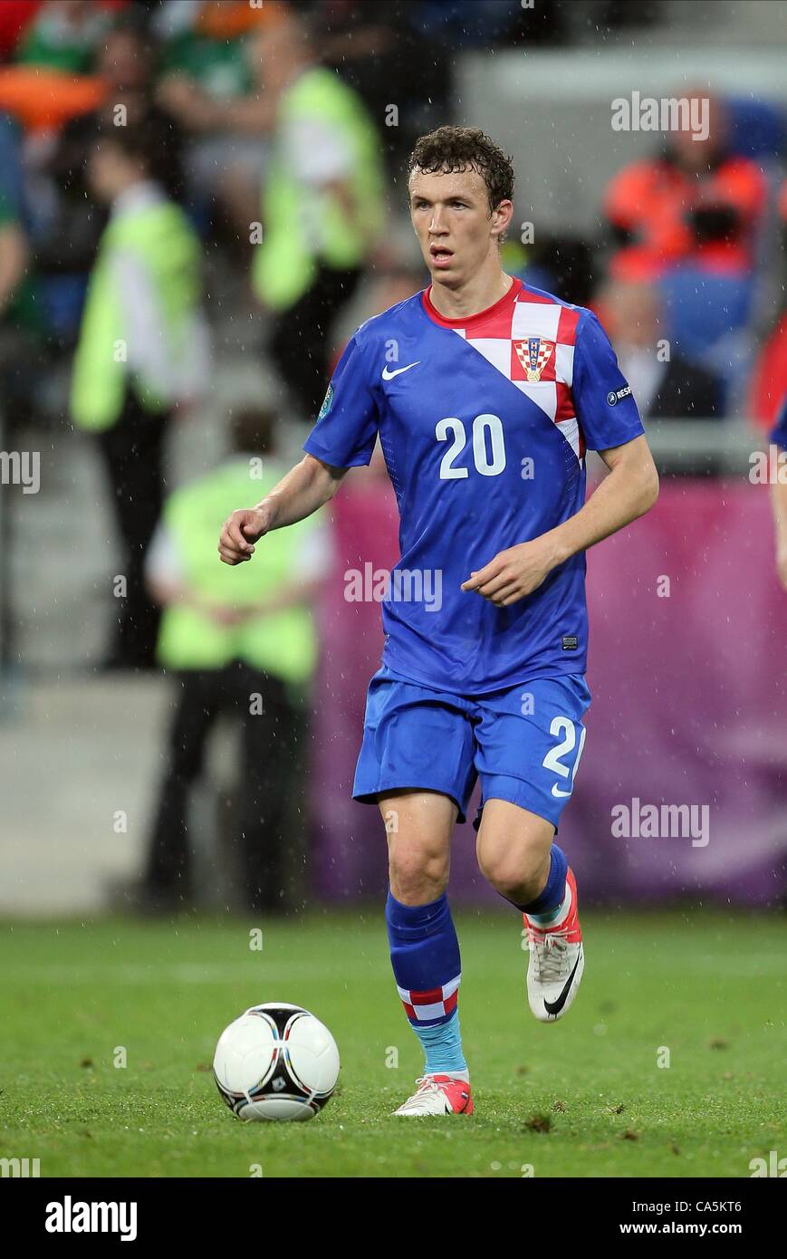 IVAN PERISIC CROAZIA Municipal Stadium Poznan in Polonia il 10 giugno 2012 Foto Stock