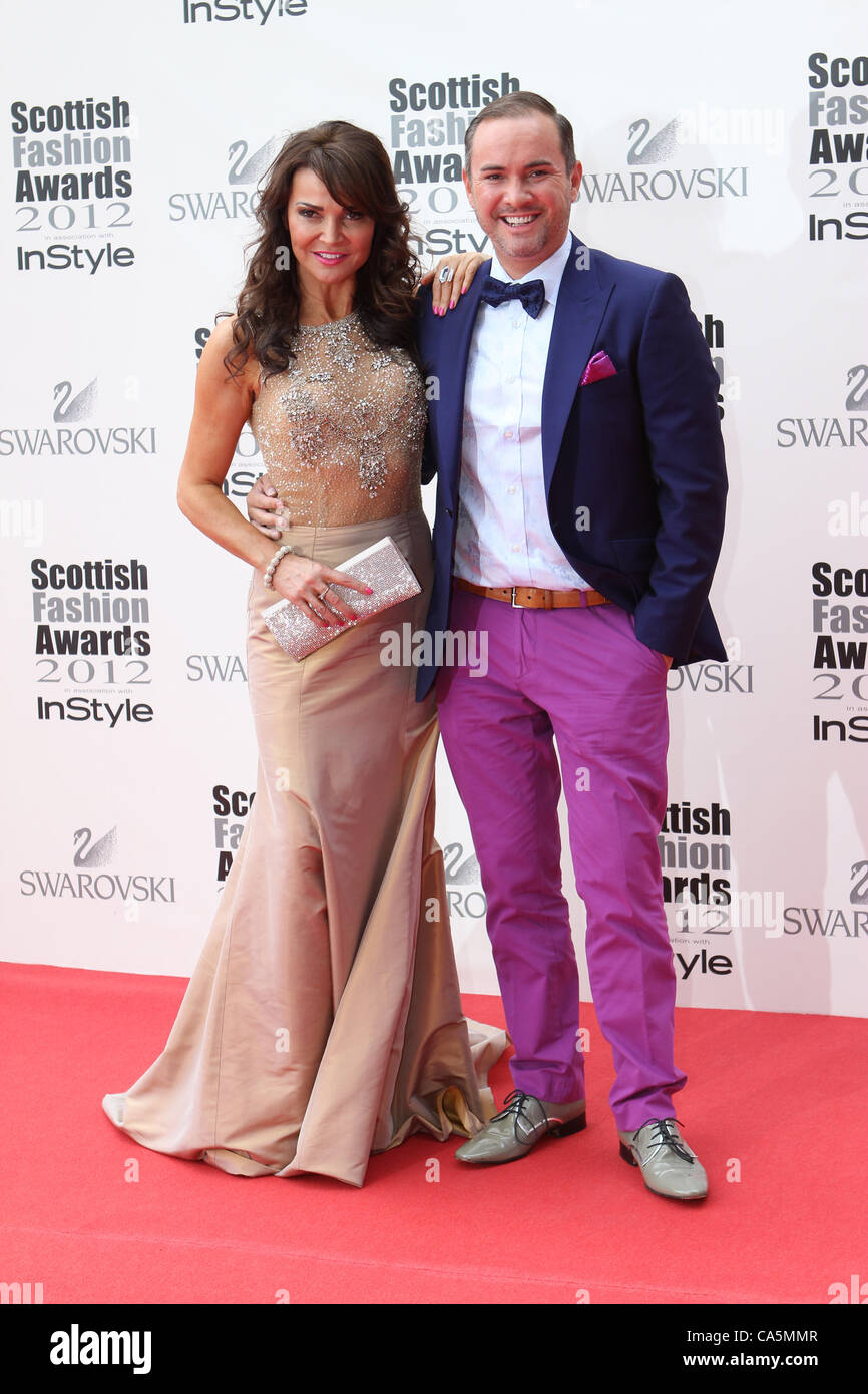 Scottish Fashion Awards 2012 Lizzie Cundy; Nick Ede Foto Stock
