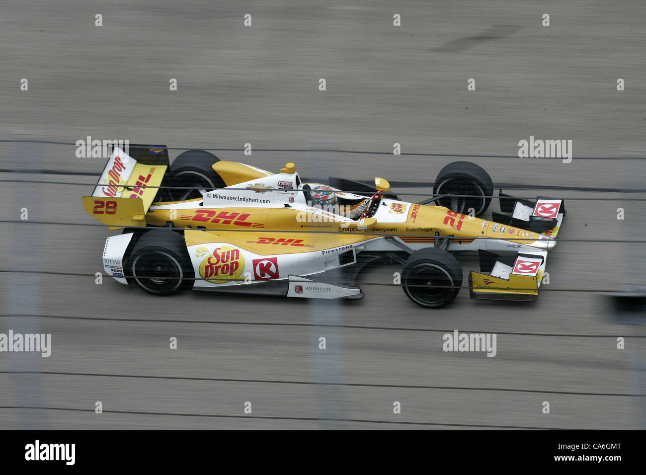 Giugno 16, 2012 - Milwaukee, Wisconsin, Stati Uniti - IZOD Indycar Series, Milwaukee IndyFest, Milwaukee, WI, 15-16 giugno 2012, Ryan Hunter REAY, Andretti Autosport. (Credito Immagine: © Ron Bijlsma/ZUMAPRESS.com) Foto Stock