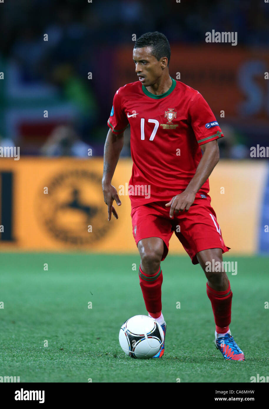 NANI PORTOGALLO& MANCHESTER UNITED FC stadio METALIST KHARKIV Ucraina Ucraina 17 Giugno 2012 Foto Stock