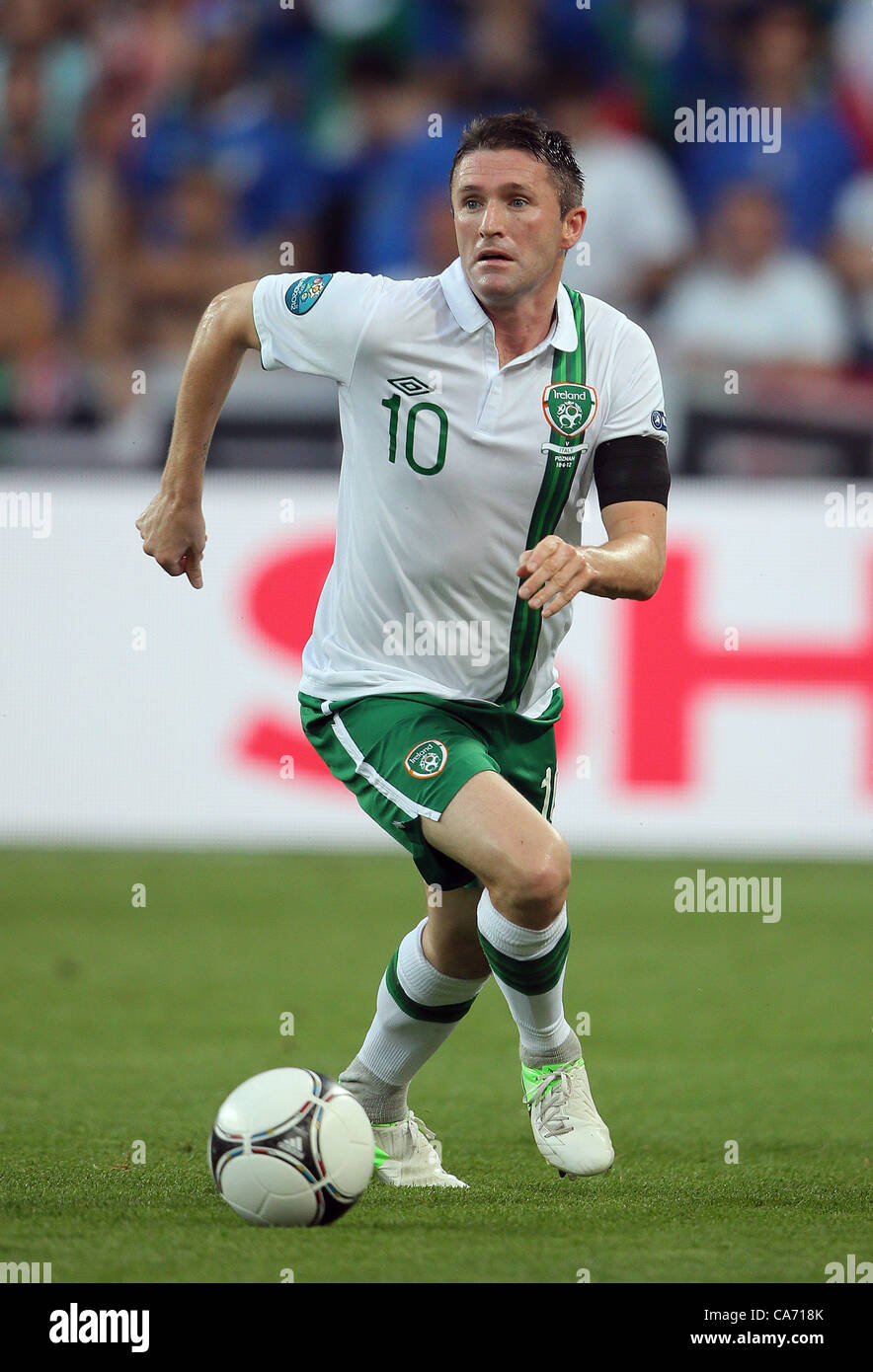 ROBBIE KEANE REP. D'IRLANDA Municipal Stadium Poznan in Polonia il 18 giugno 2012 Foto Stock