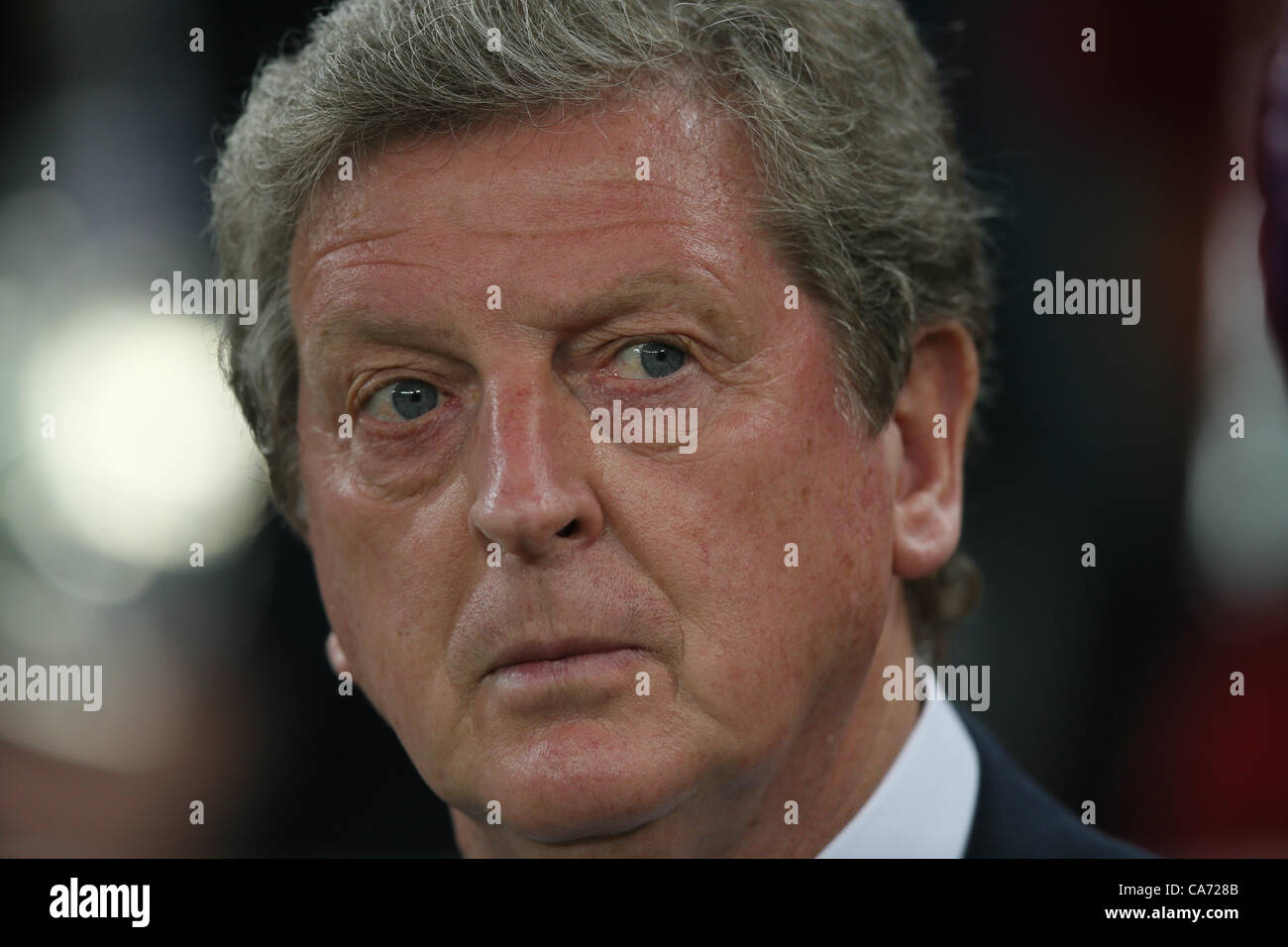 Inghilterra MANAGER ROY HODGSON INGHILTERRA V UCRAINA EURO 2012 DONBASS ARENA DONETSK Ucraina Ucraina 19 Giugno 2012 Foto Stock