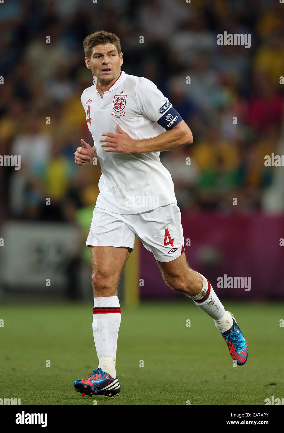STEVEN GERRARD INGHILTERRA DONBAS ARENA DONETSK UCRAINA 19 Giugno 2012 Foto Stock
