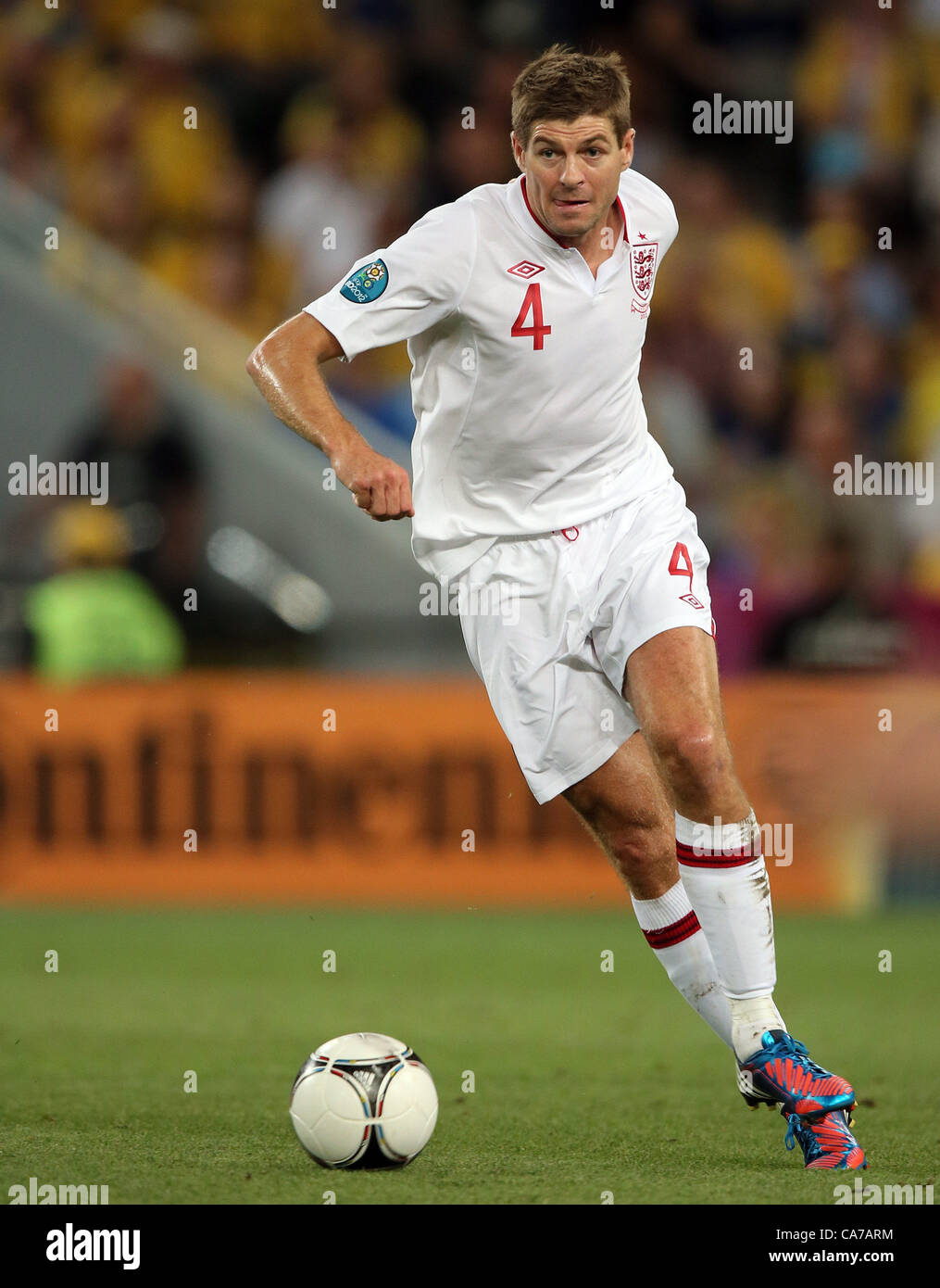 STEVEN GERRARD INGHILTERRA DONBAS ARENA DONETSK UCRAINA 19 Giugno 2012 Foto Stock