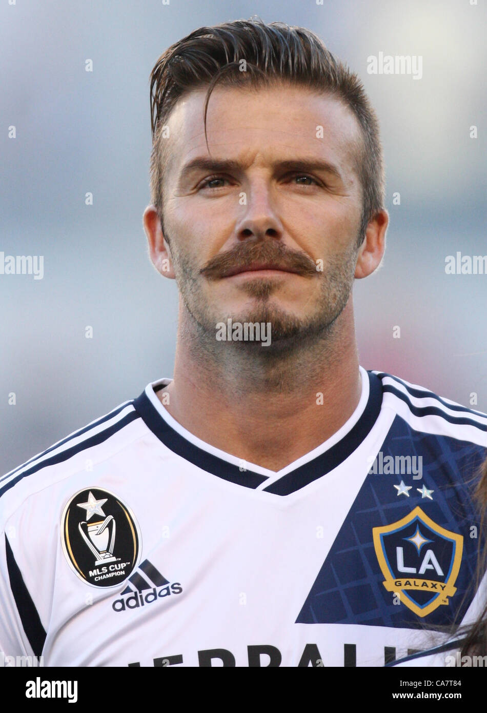 DAVID BECKHAM la galassia della LA CARSON LOS ANGELES CALIFORNIA USA 23 Giugno 2012 Foto Stock