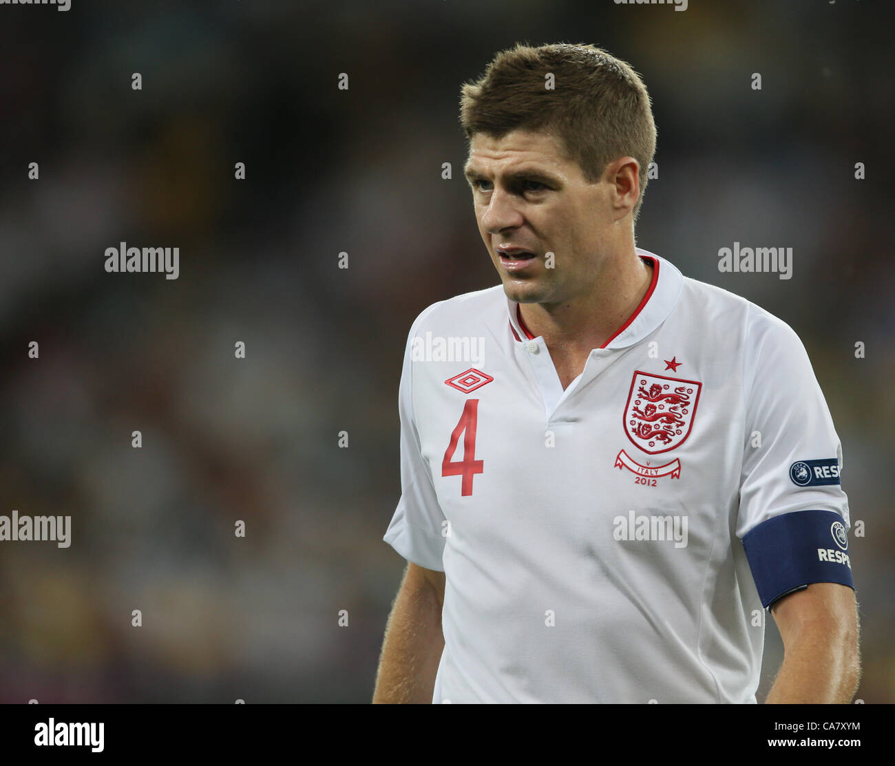 STEVEN GERRARD INGHILTERRA V ITALIA EURO 2012 STADIO OLIMPICO KIEV UCRAINA 24 Giugno 2012 Foto Stock