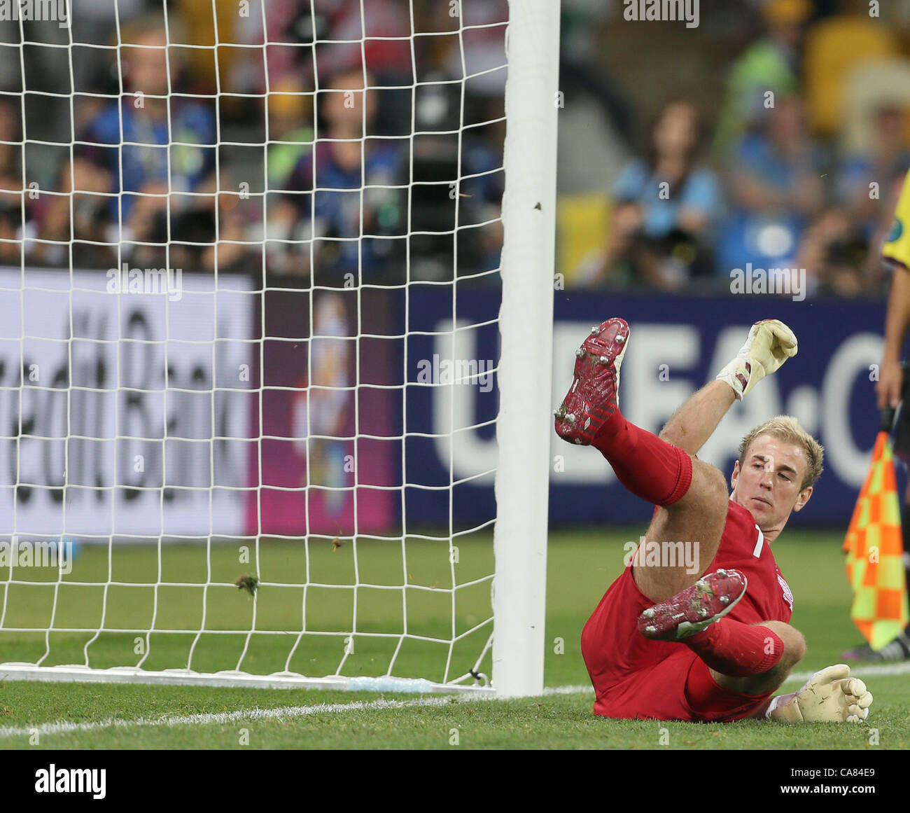 JOE HART INGHILTERRA V ITALIA STADIO OLIMPICO KIEV UCRAINA 25 Giugno 2012 Foto Stock