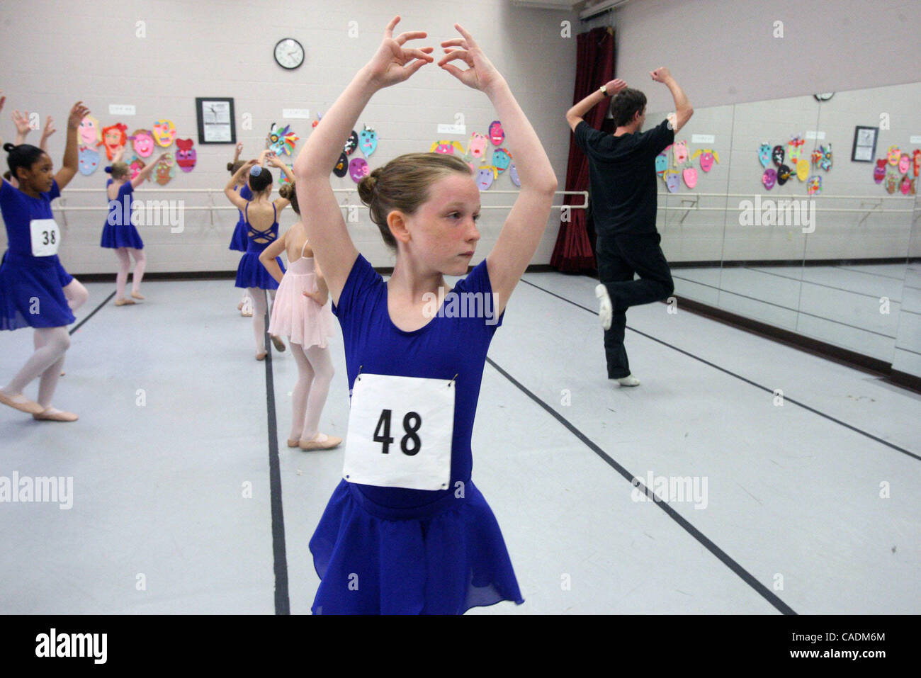 Sett. 18, 2010 - Memphis, TN, Stati Uniti - Settembre18, 2010 - le audizioni per il bambini€™s balletto Schiaccianoci compresi ruolo di Clara erano tenuto sabato al Buckman Performing Arts Center, 60 Perkins EST. Gli spettacoli saranno il 4 dicembre e 5 presso il Buckman. Dmitri e Maria Roudnev un Foto Stock