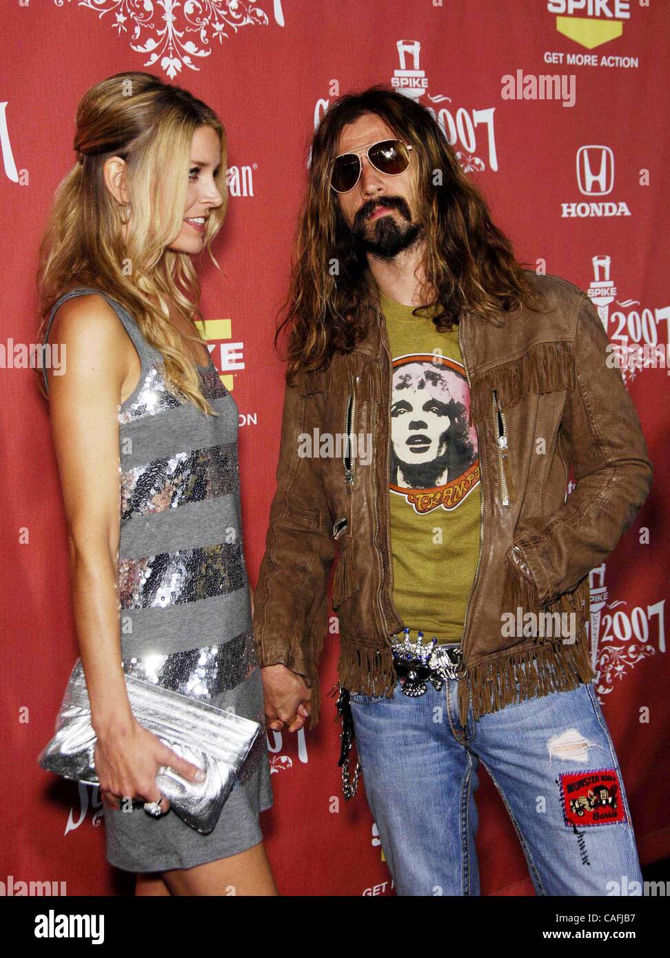 Ottobre 19, 2007 - Hollywood, California, Stati Uniti - Sheri Moon e Rob Zombie durante Spike TV SCREAM 2007, tenutosi presso il Teatro Greco, il 19 ottobre 2007, a Los Angeles. - K55202MGE(Immagine di credito: Â© Michael Germana Globo/foto/ZUMAPRESS.com) Foto Stock