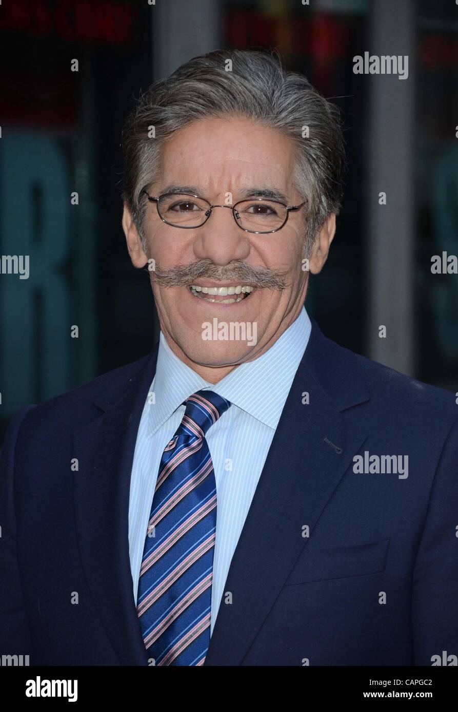 Geraldo Rivera a FOX & Friends fuori e circa per celebrità CANDIDS - Ven, , New York, NY Aprile 6, 2012. Foto di: Derek Storm/Everett Collection Foto Stock