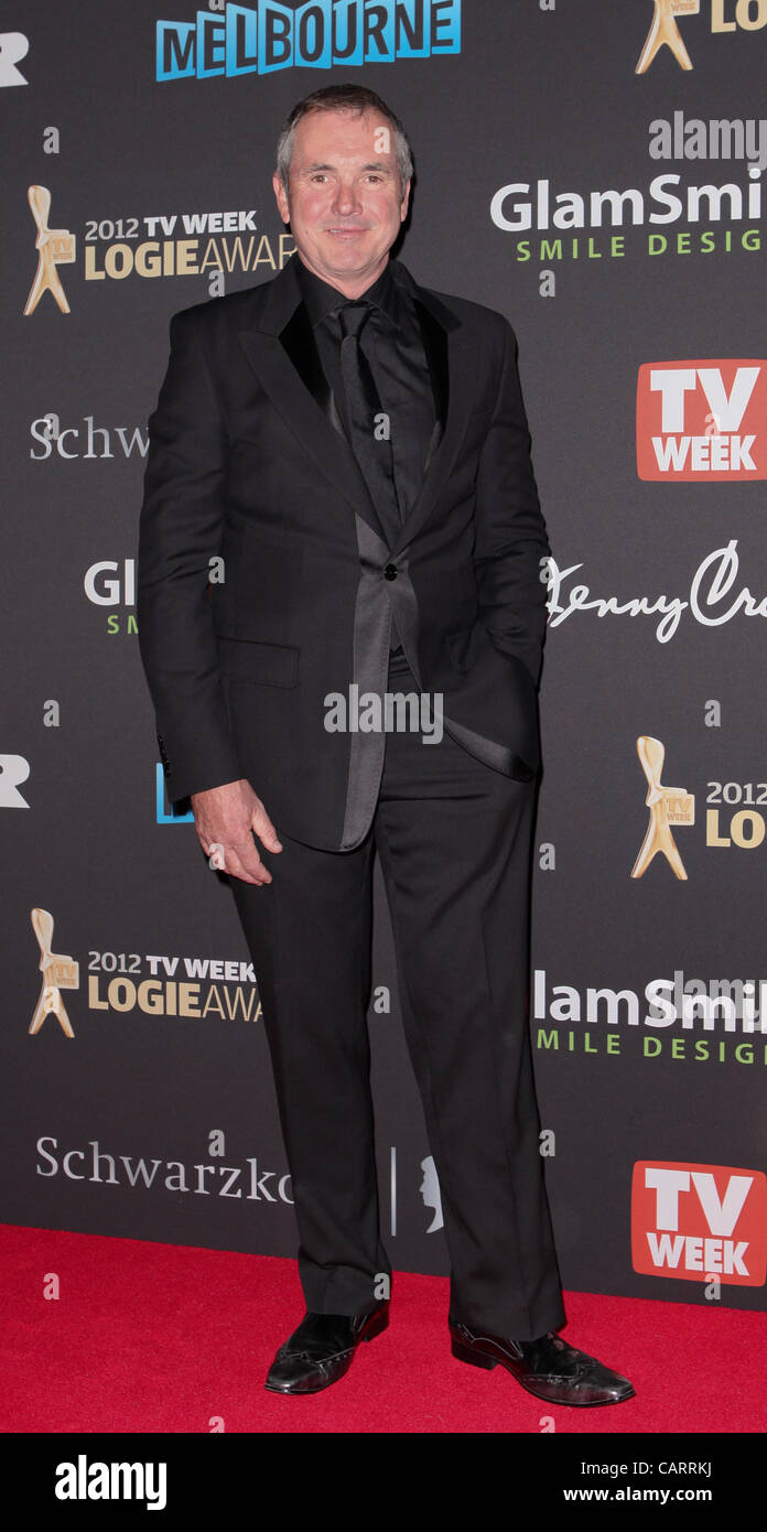 Alan Fletcher sul tappeto rosso al Logie Awards, Melbourne Aprile 15, 2012. Foto Stock