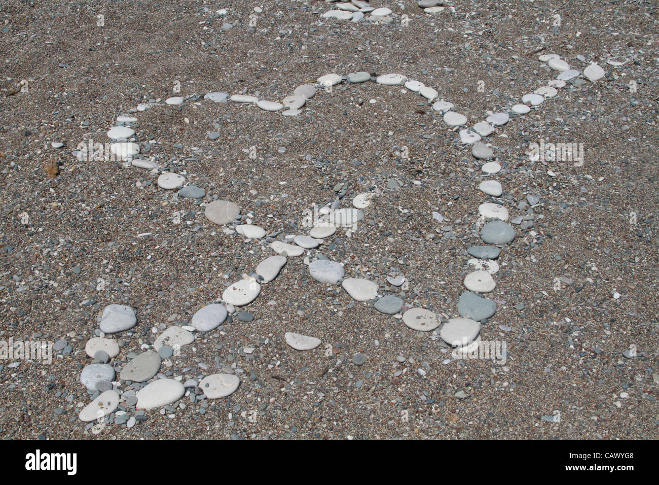 Cipro BEACH,Petra tou Romiou Foto Stock