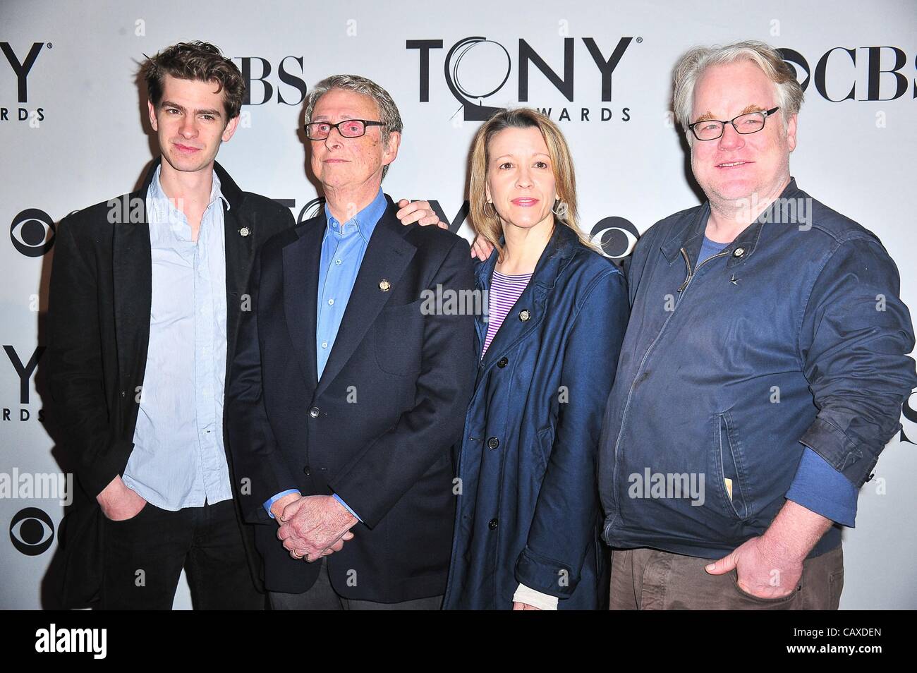 Andrew Garfield, di presenze per 2012 Tony Awards incontrare i candidati premere reception, il Millennium Broadway Hotel Times Square, New York, NY Maggio 2, 2012. Foto di: Gregorio T. Binuya/Everett Collection Foto Stock