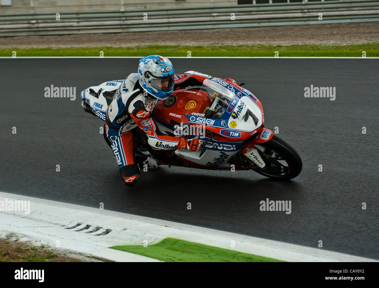 Superbike Monza 7 Carlos Checa ESP Ducati 1098R Althea Racing Foto Stock