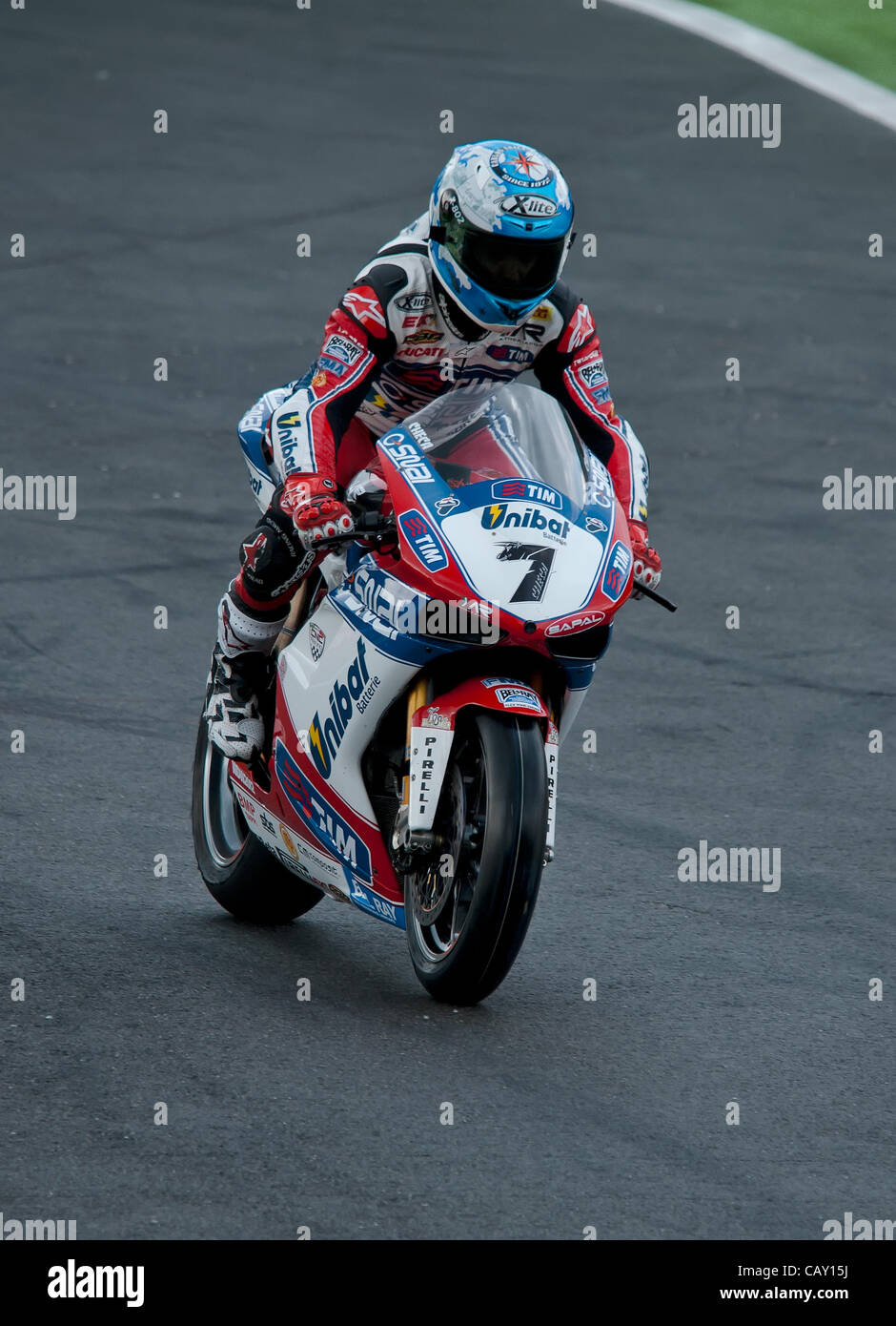 Superbike Monza 7 Carlos Checa ESP Ducati 1098R Althea Racing Foto Stock