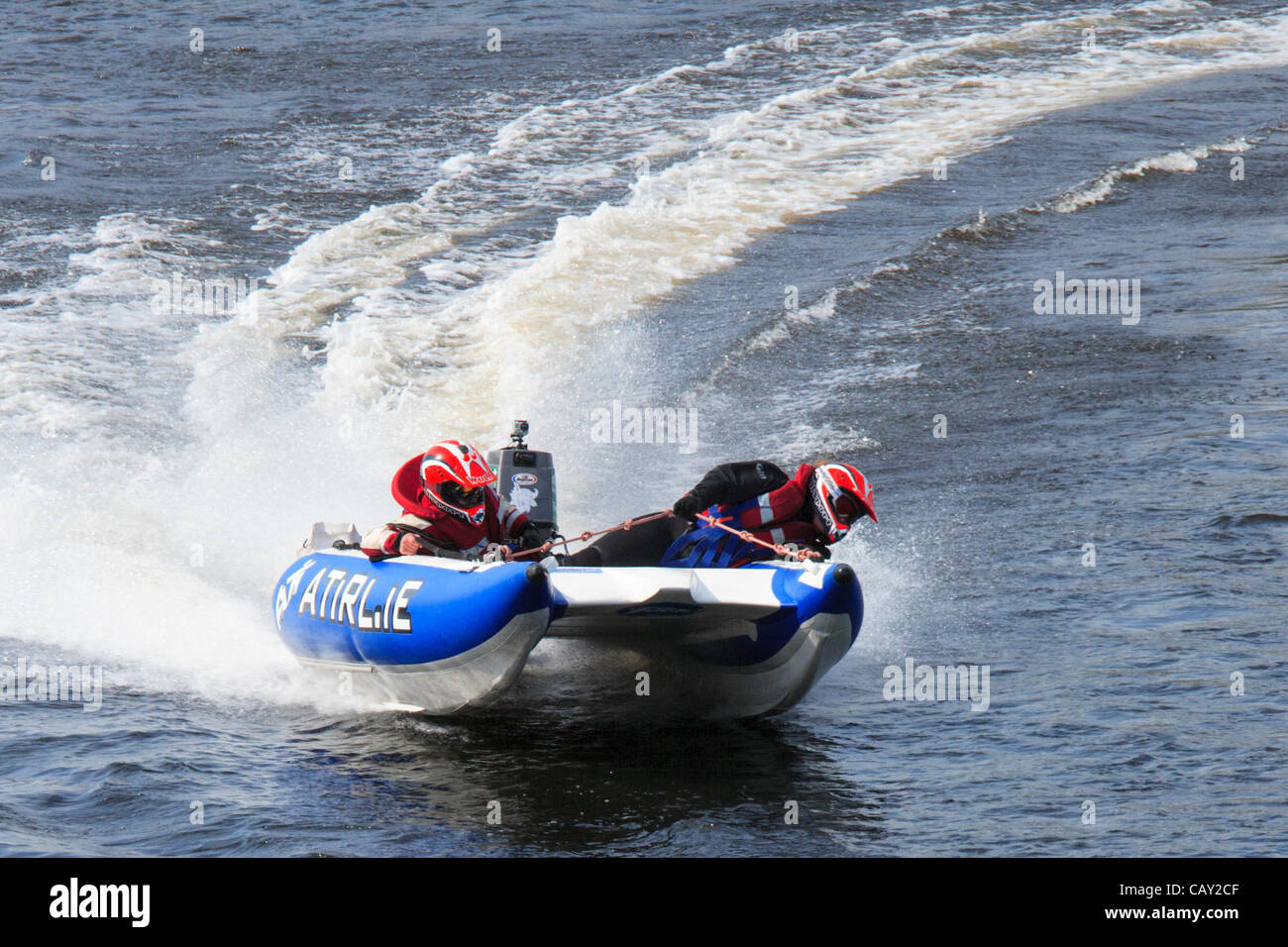 Nazionale irlandese campionati Powerboat, Limerick, Irlanda maggio 2012 Foto Stock