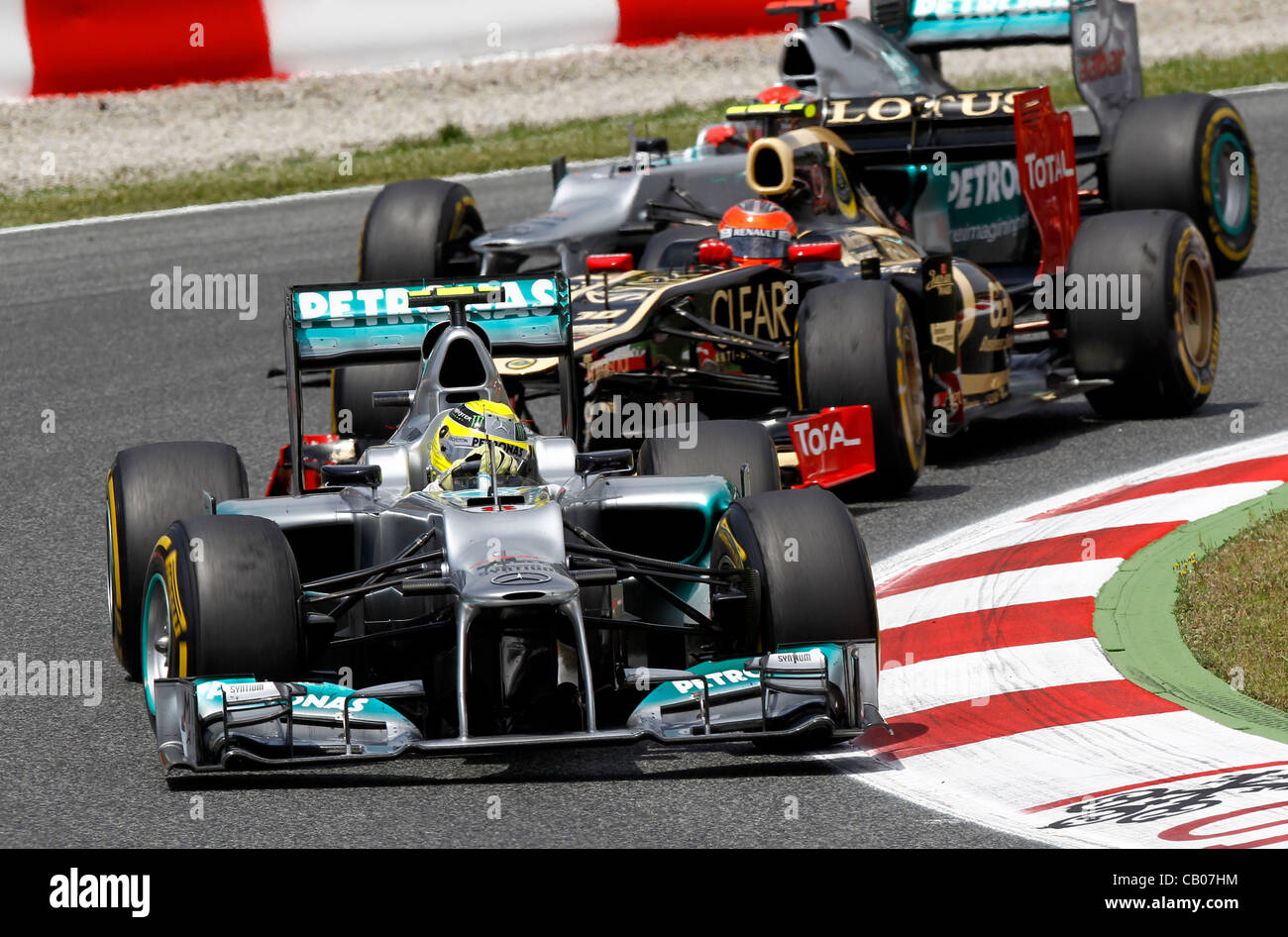 13.05.2012. Catalunya, Barcelona, Spagna. F1 FIA Formula One World Championship 2012, Gran Prix in Barcelona Montmelo #8 Nico Rosberg (GER, Mercedes AMG Petronas Team di F1), Foto Stock