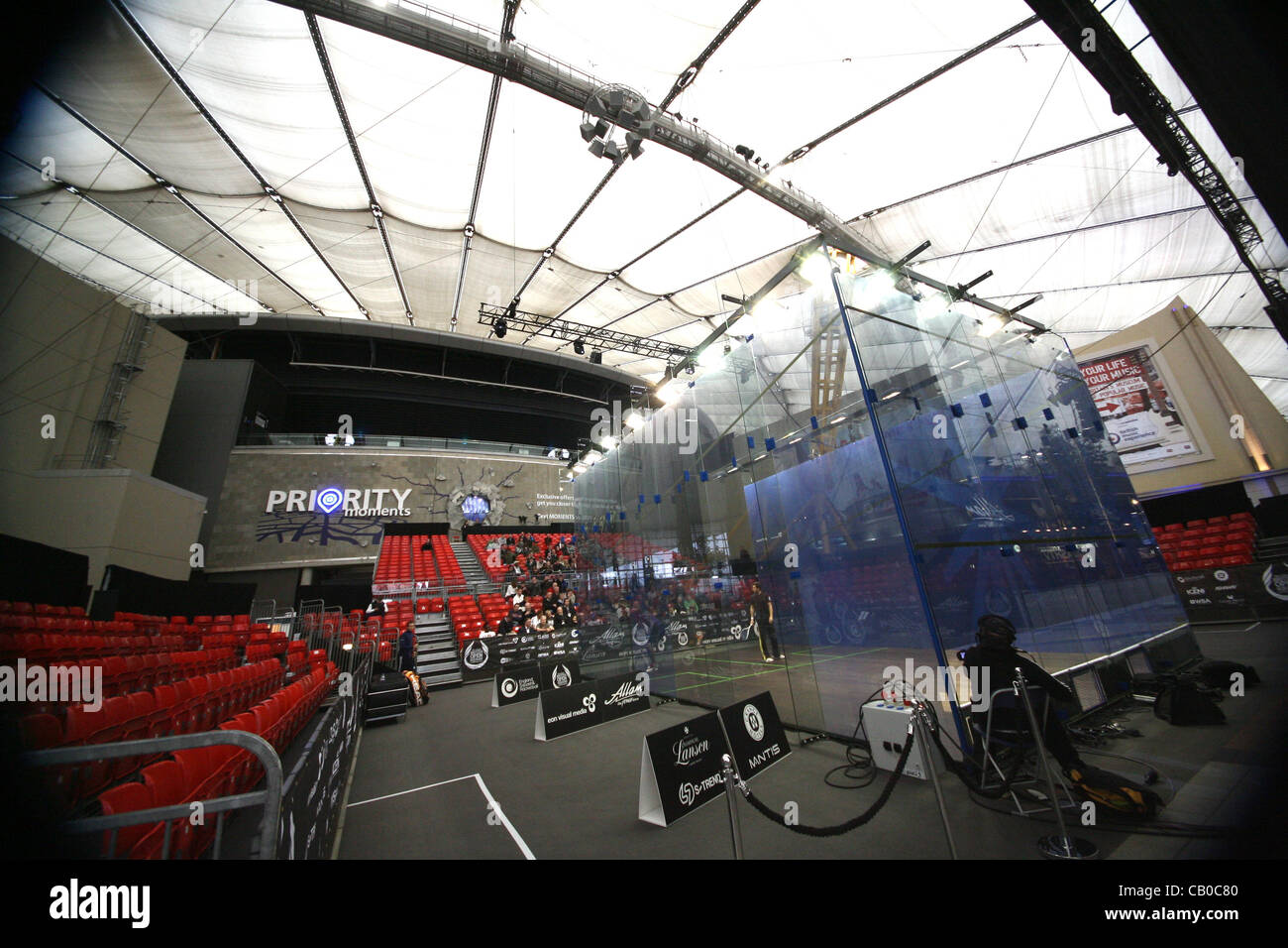 14.05.2012 L'O2, Londra, Inghilterra. Una vista generale del British Open di corte in O2 Arena Foto Stock