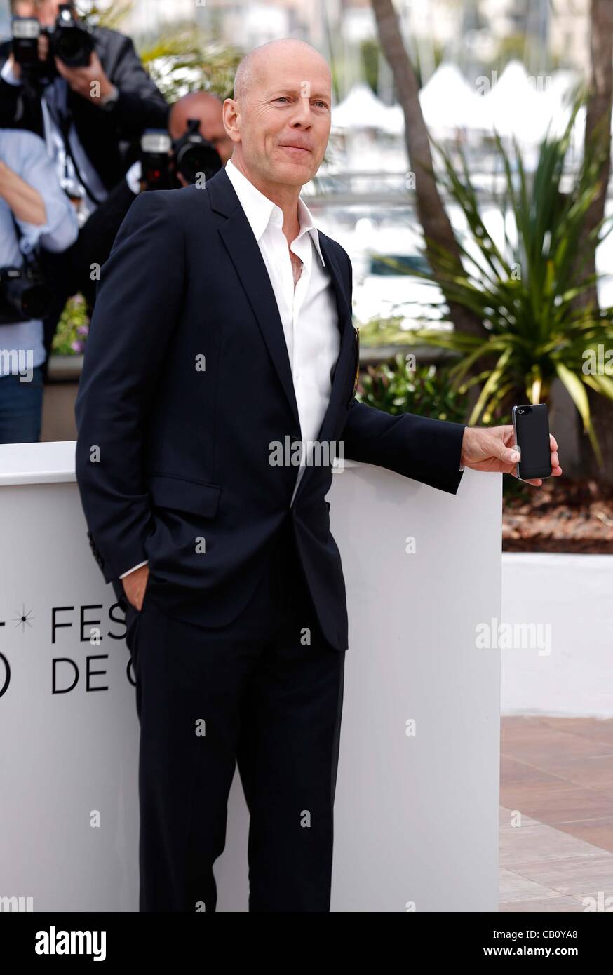 16 maggio 2012 - Hollywood, California, Stati Uniti - BRUCE WILLIS.sorgere della Luna unito photocall .65. Cannes Film Festival.Cannes, Francia.16 maggio 2012.(Immagine di credito: Â© Roger Harvey/Globe foto/ZUMAPRESS.com) Foto Stock