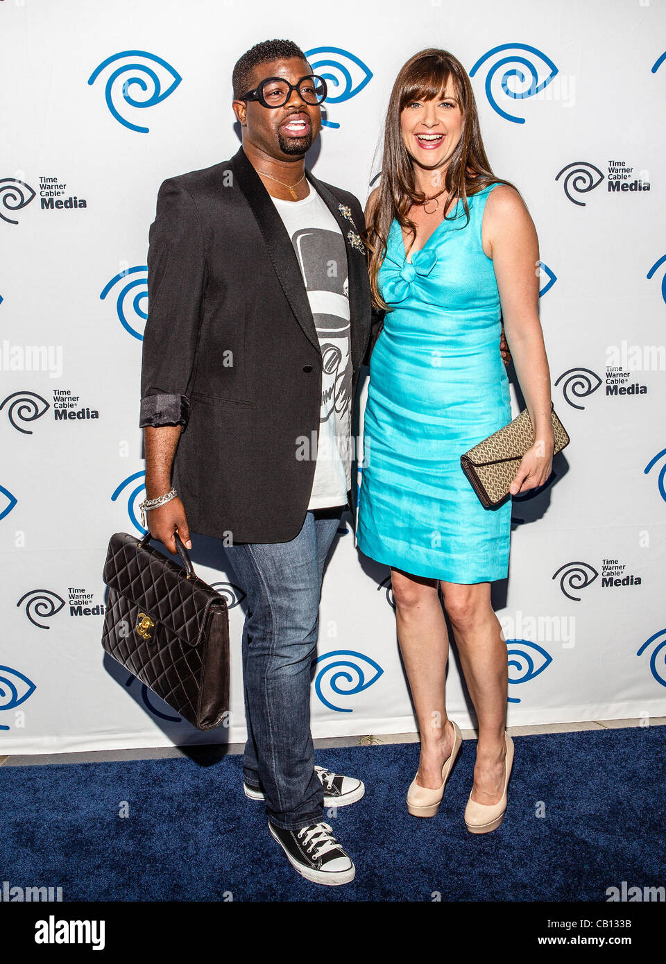 17 maggio 2012 - Arlington, Texas, Stati Uniti - Anthony Williams e Kellie Martin alla Time Warner Media Upfront Cabletime media evento presso il privato sociale Ristorante a Dallas, in Texas. (Credito Immagine: © Dan Wozniak/ZUMAPRESS.com) Foto Stock