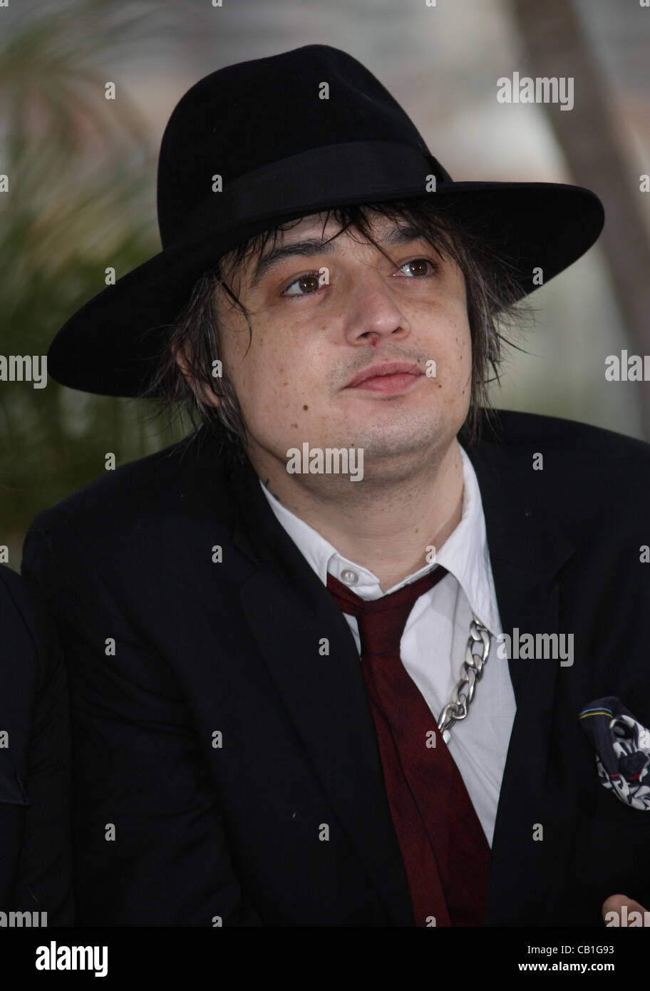 PETE DOHERTY CONFESSIONI DI UN FIGLIO DEL SECOLO PHOTOCALL CANNES FILM FESTIVAL 2012 PALAIS DES FESTIVAL CANNES Francia 20 M Foto Stock