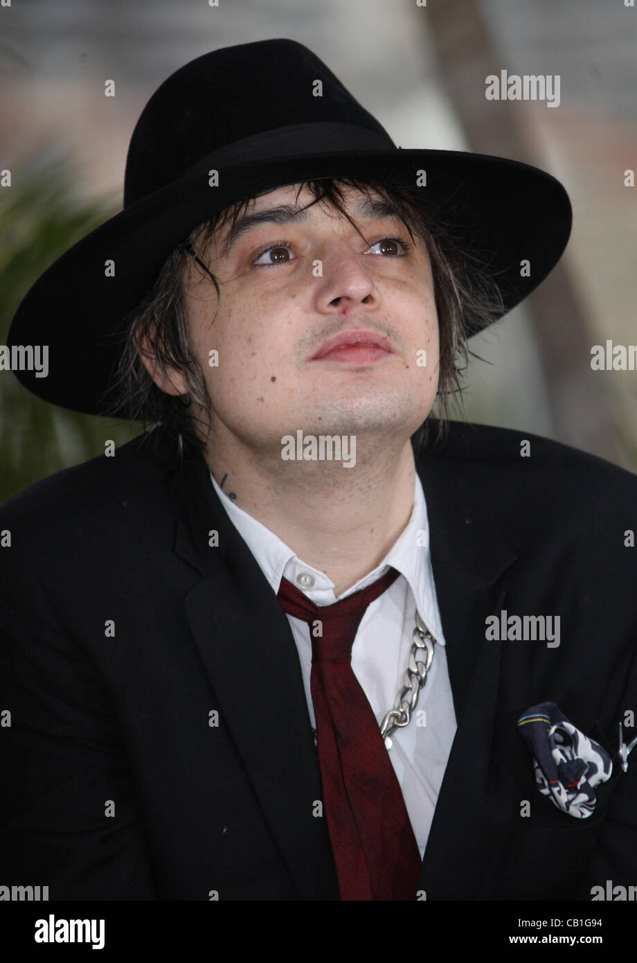 PETE DOHERTY CONFESSIONI DI UN FIGLIO DEL SECOLO PHOTOCALL CANNES FILM FESTIVAL 2012 PALAIS DES FESTIVAL CANNES Francia 20 M Foto Stock