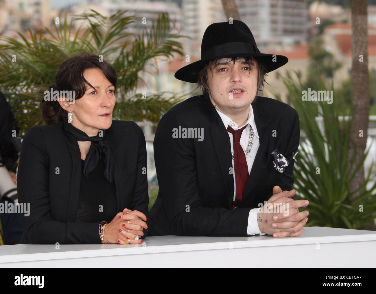 SYLVIE VERHEYDE & pete doherty confessioni DI UN FIGLIO DEL SECOLO PHOTOCALL CANNES FILM FESTIVAL 2012 PALAIS DES FESTIVAL C Foto Stock